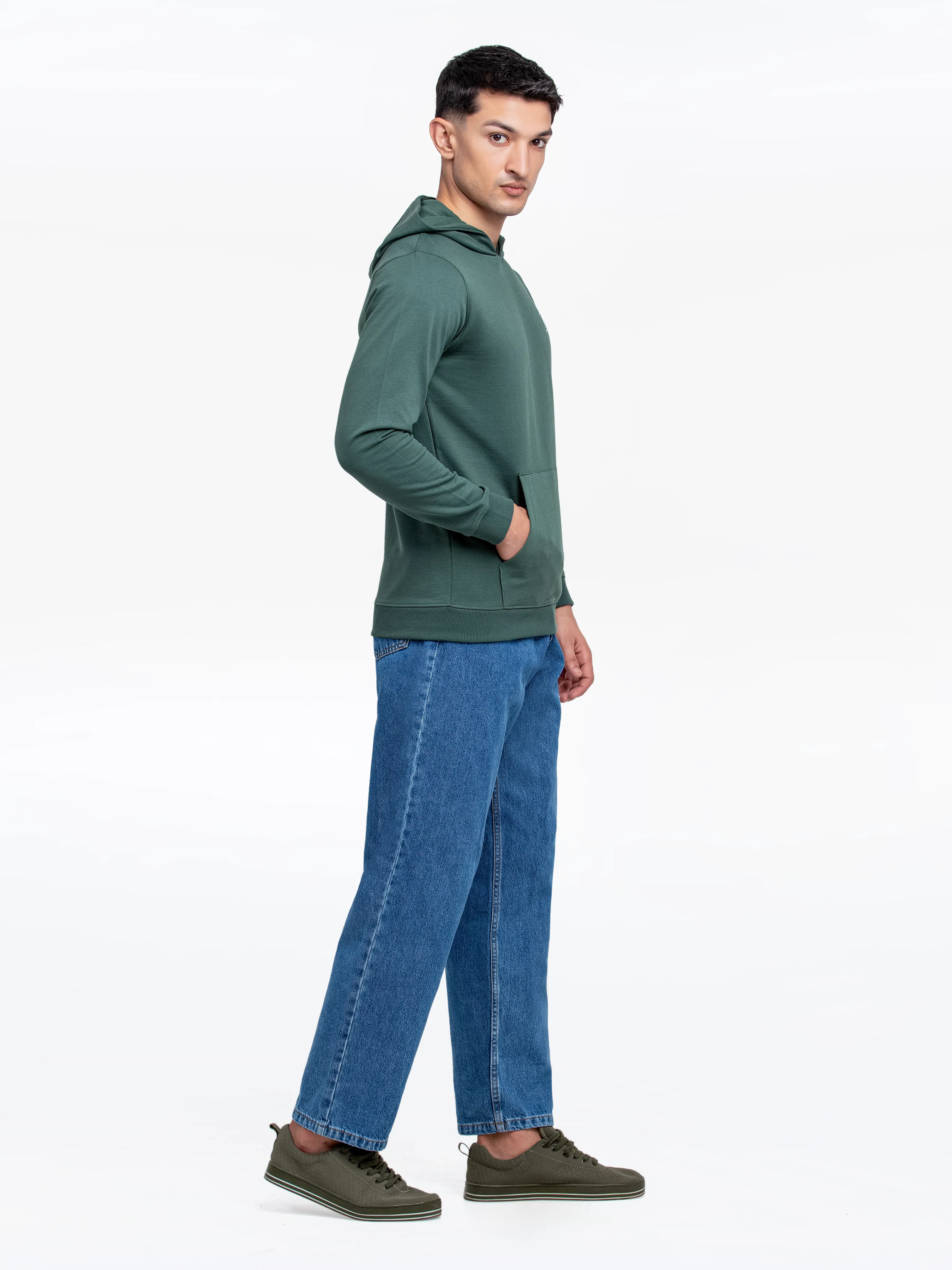 Men's Olive Hoodie - EMTH24-001 - Image 4