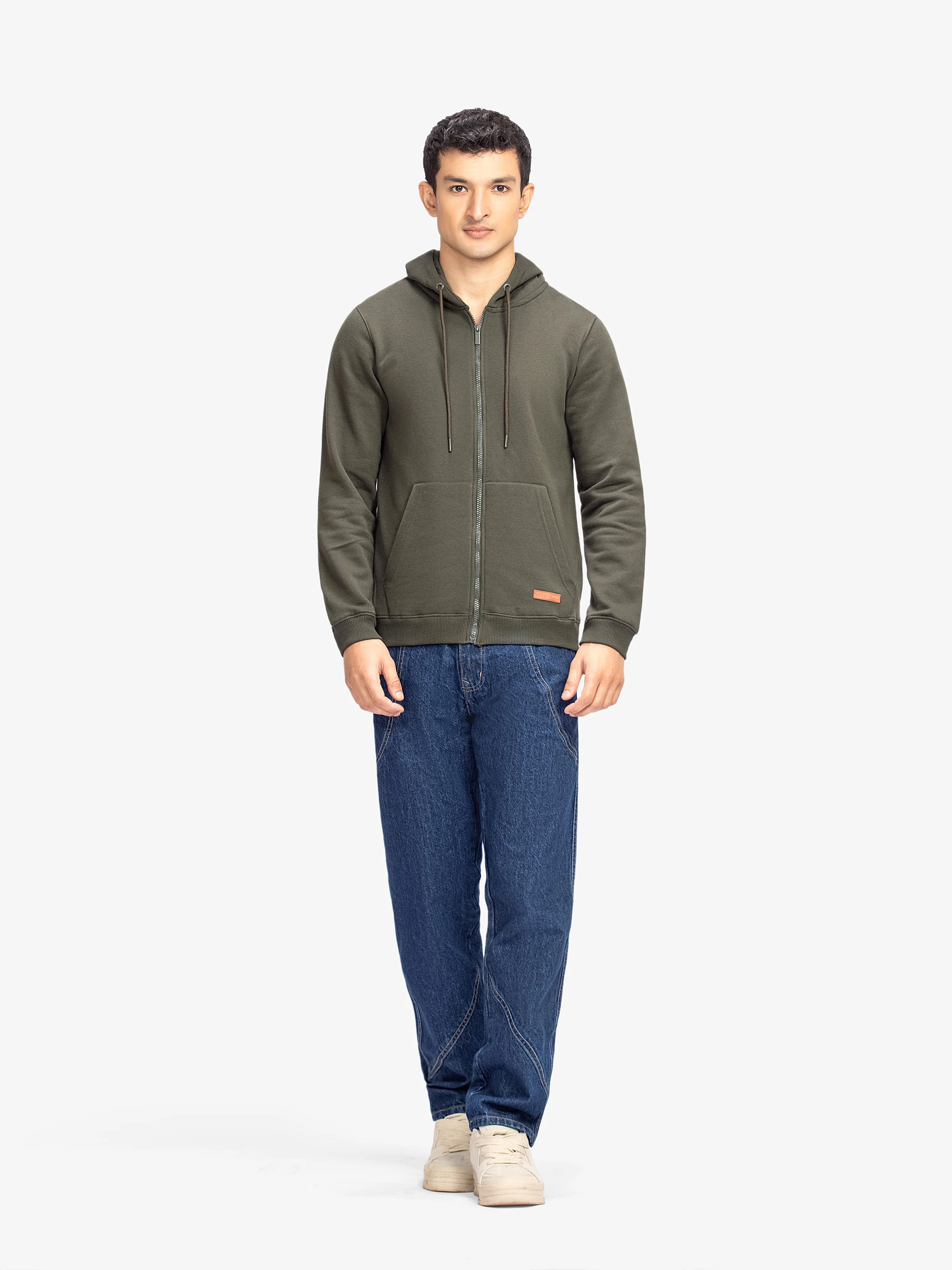 Men's Olive Hoodie - EMTH5-001 - Image 4