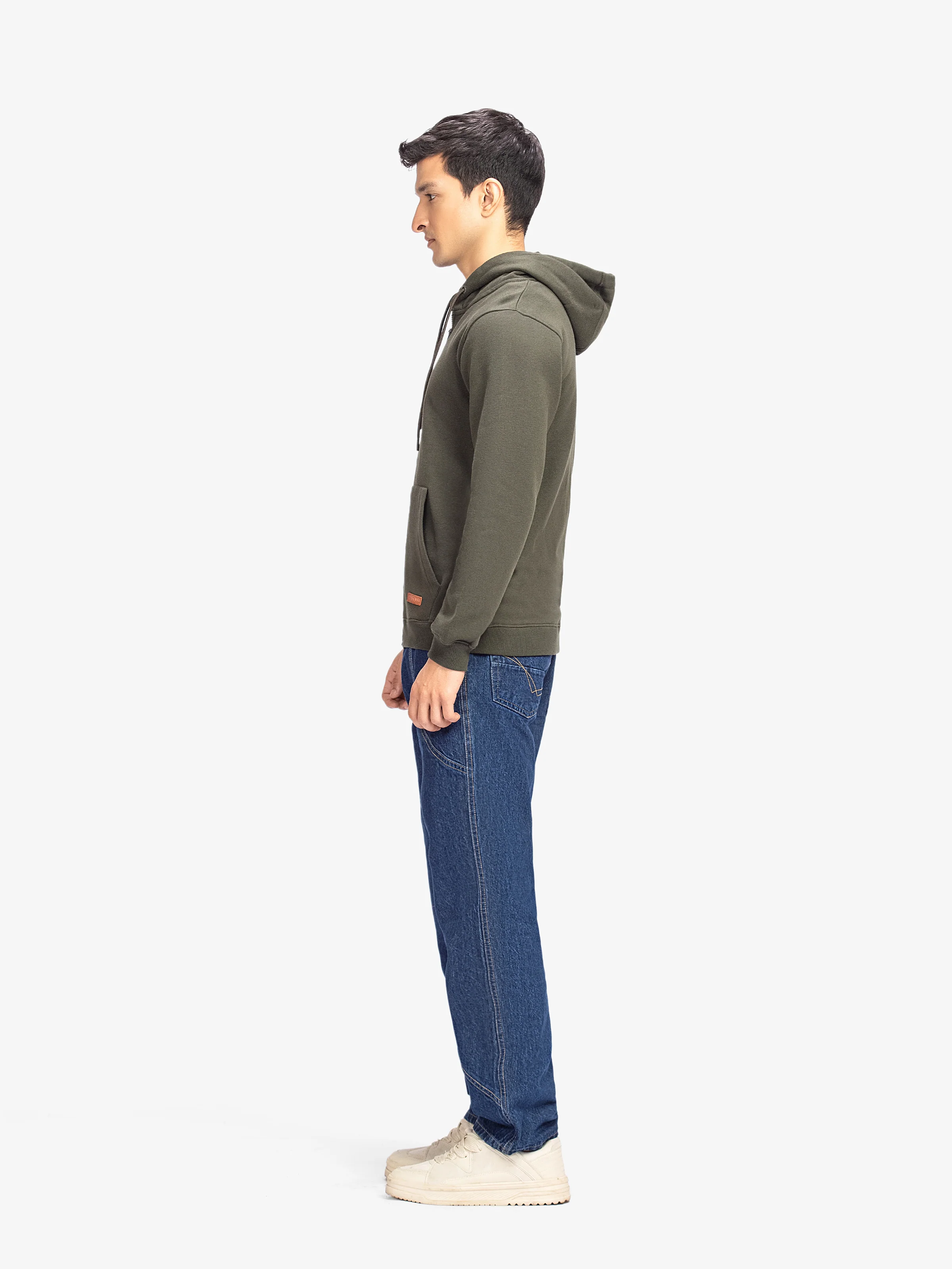 Men's Olive Hoodie - EMTH5-001 - Image 5