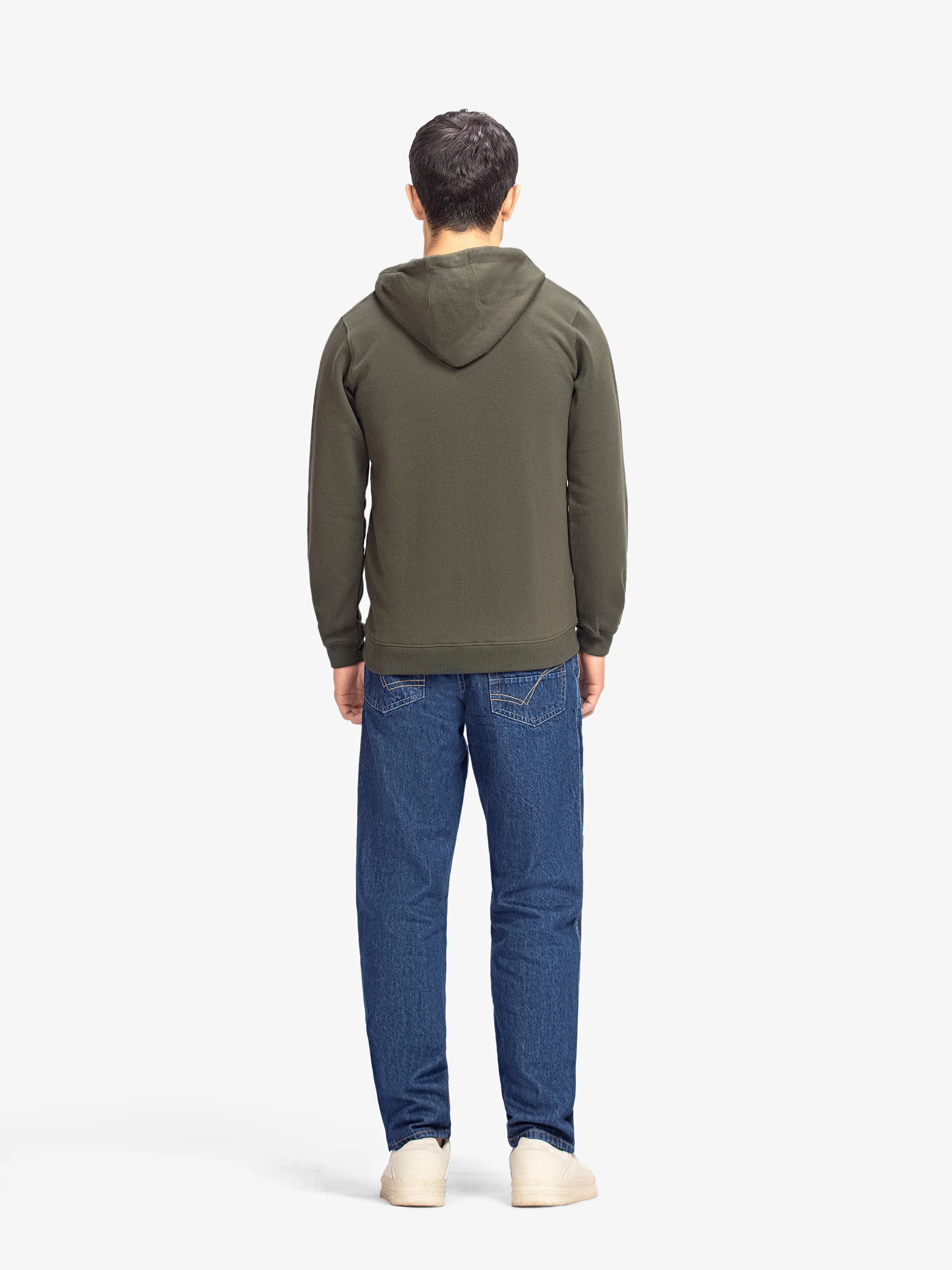 Men's Olive Hoodie - EMTH5-001 - Image 6