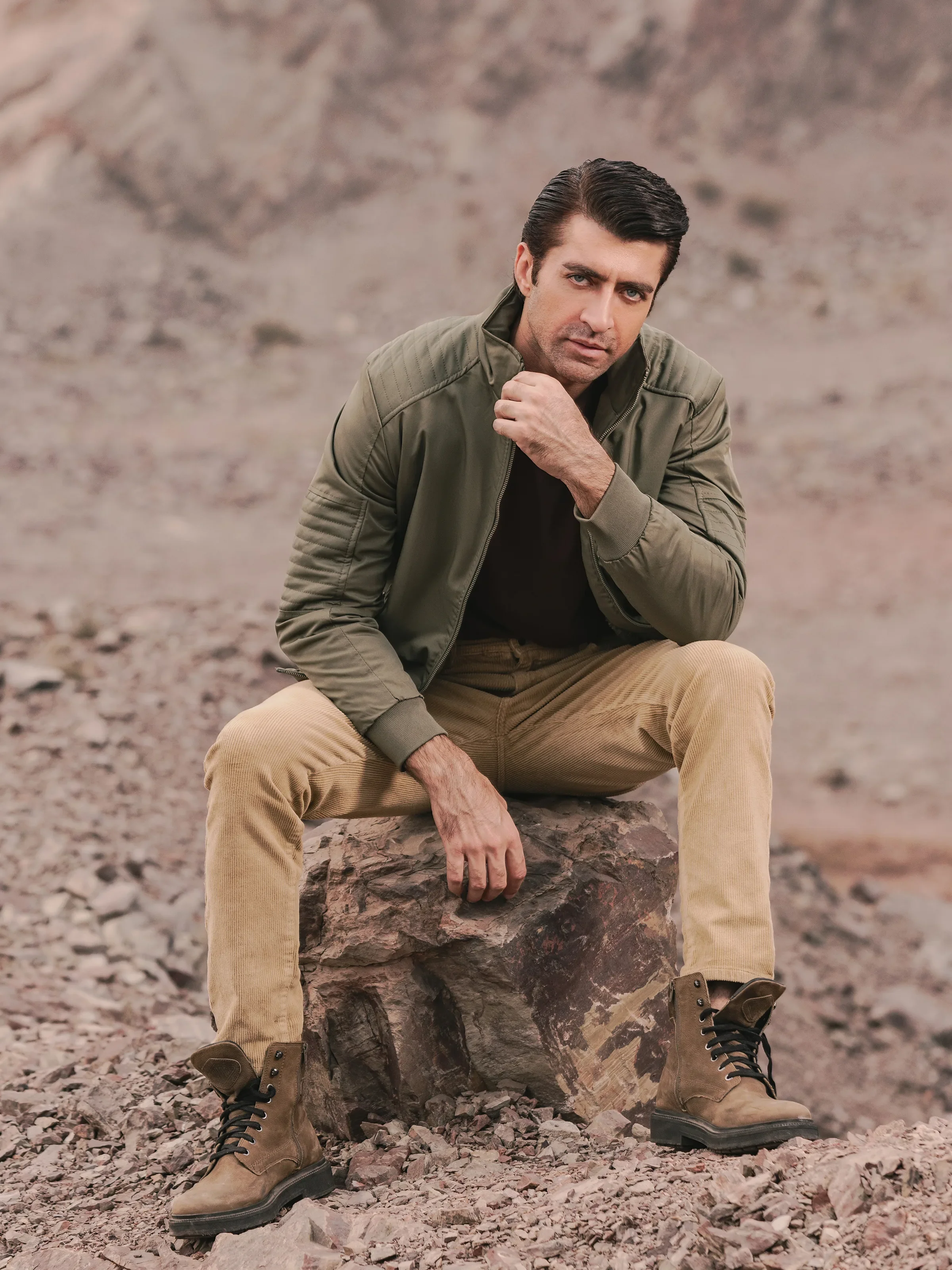 Men's Olive Jacket - EMTJP24-021 - Image 4