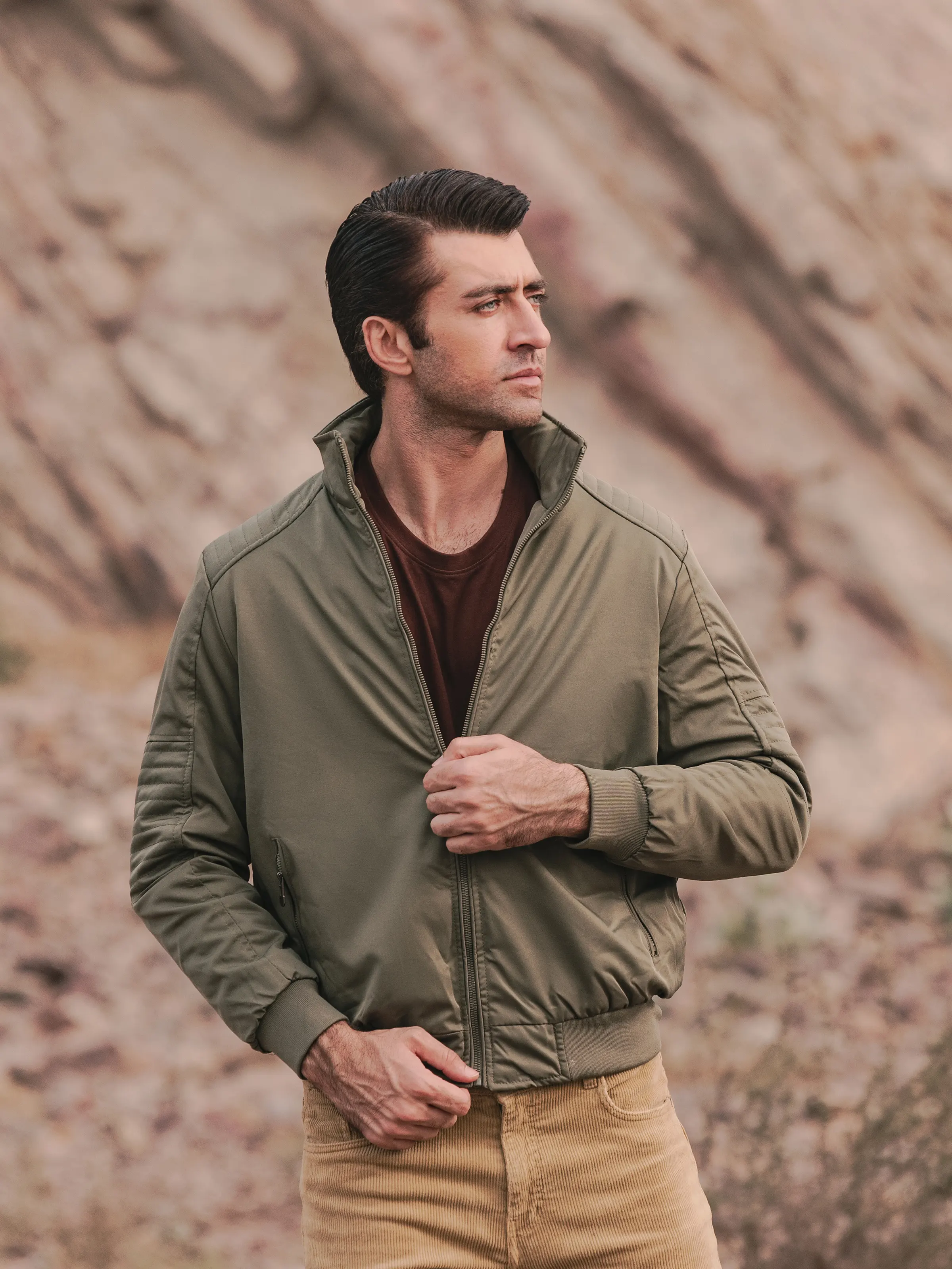 Men's Olive Jacket - EMTJP24-021 - Image 6