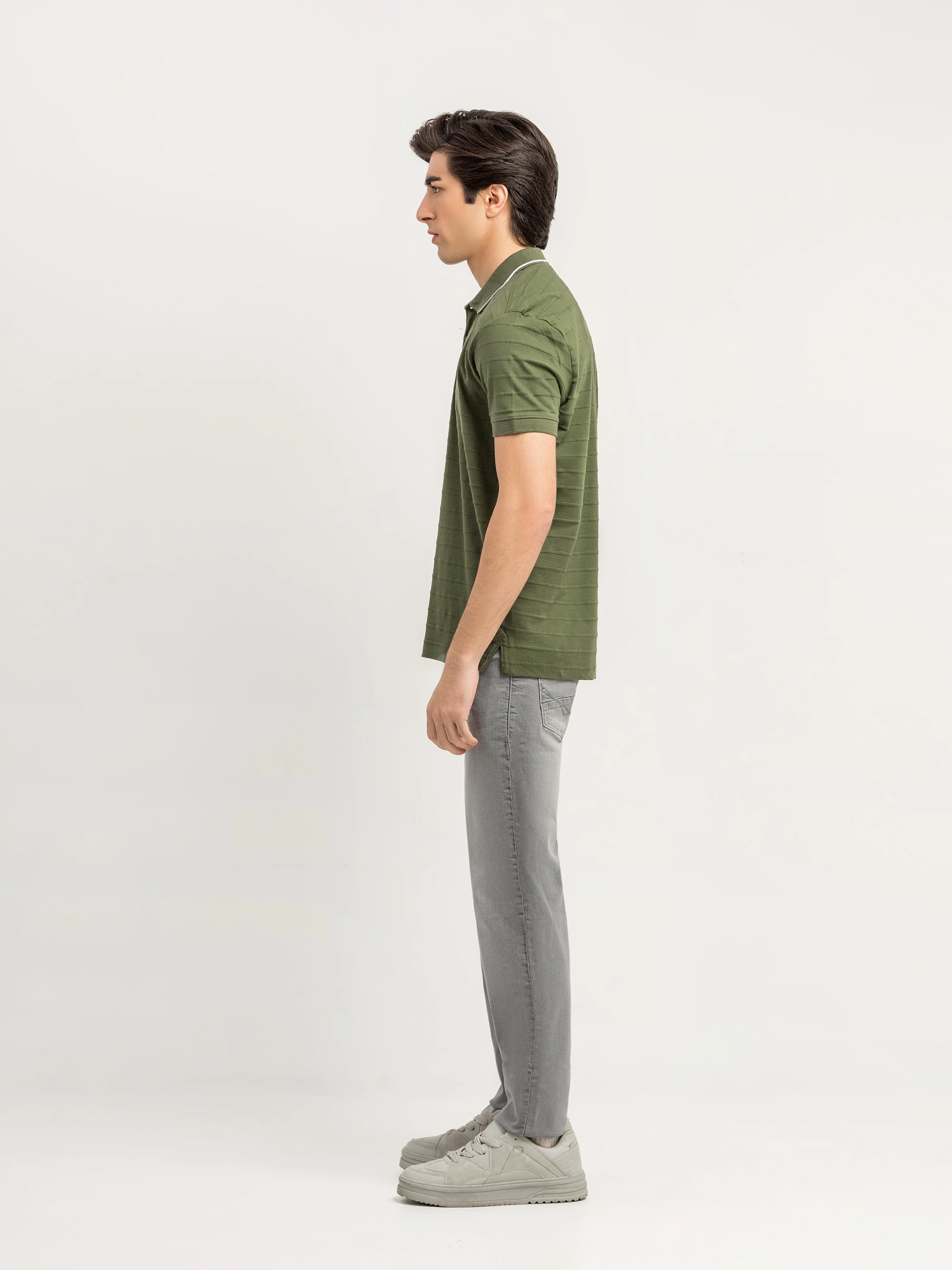 Men's Olive Polo Shirt - EMTPS6-085 - Image 4