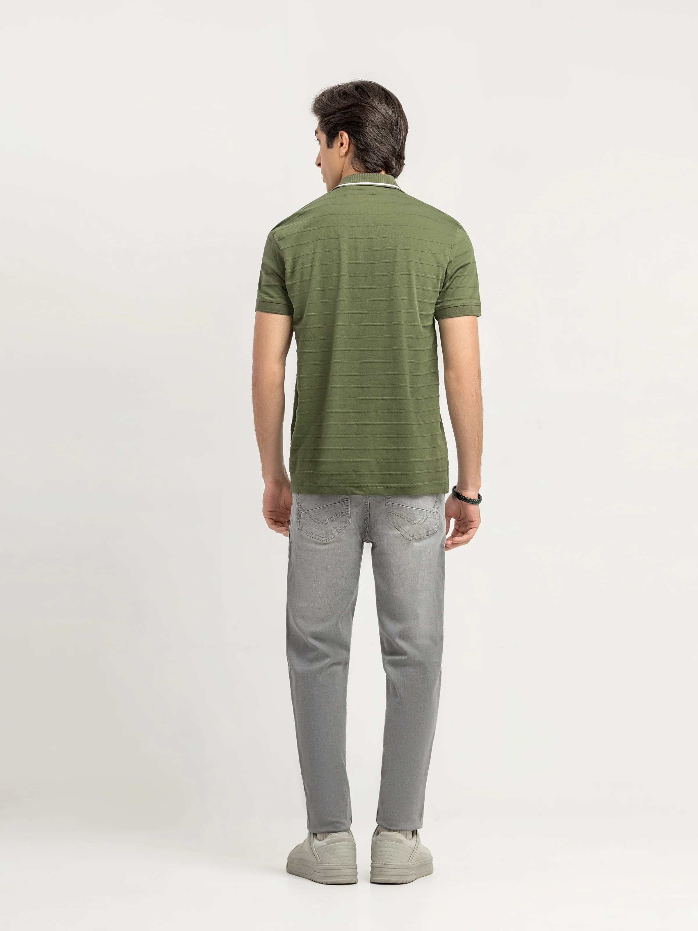 Men's Olive Polo Shirt - EMTPS6-085 - Image 5