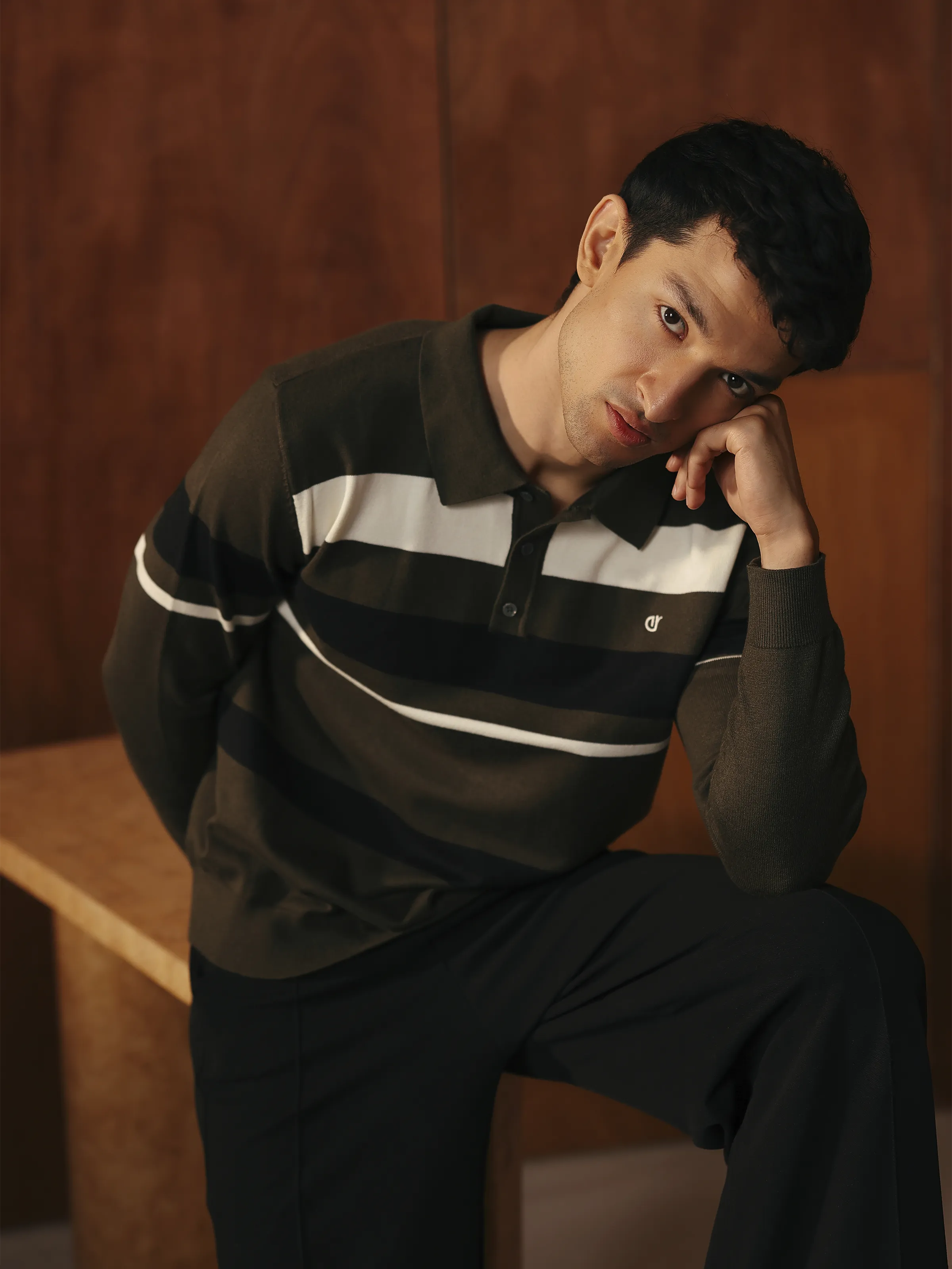 Men's Olive Sweater - EMTSWT5-027 - Image 3