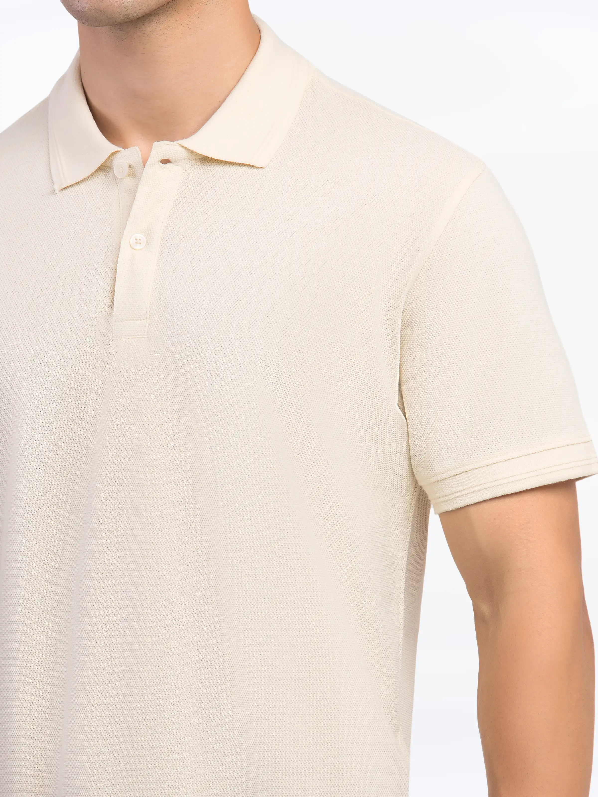 Men's Pastel Yellow Polo Shirt - EMTPS5-036 - Image 4