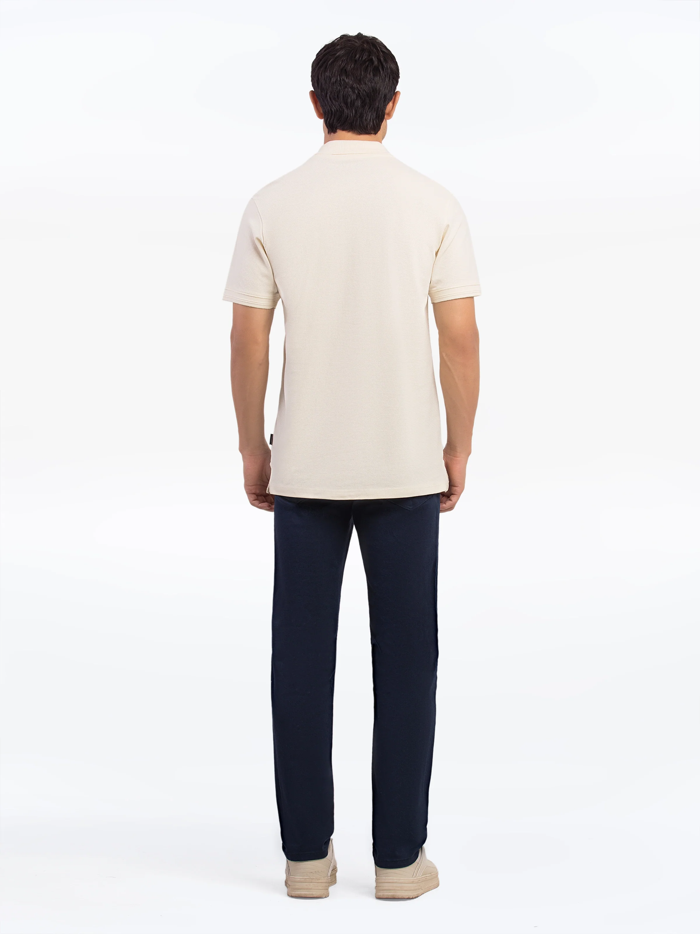 Men's Pastel Yellow Polo Shirt - EMTPS5-036 - Image 5