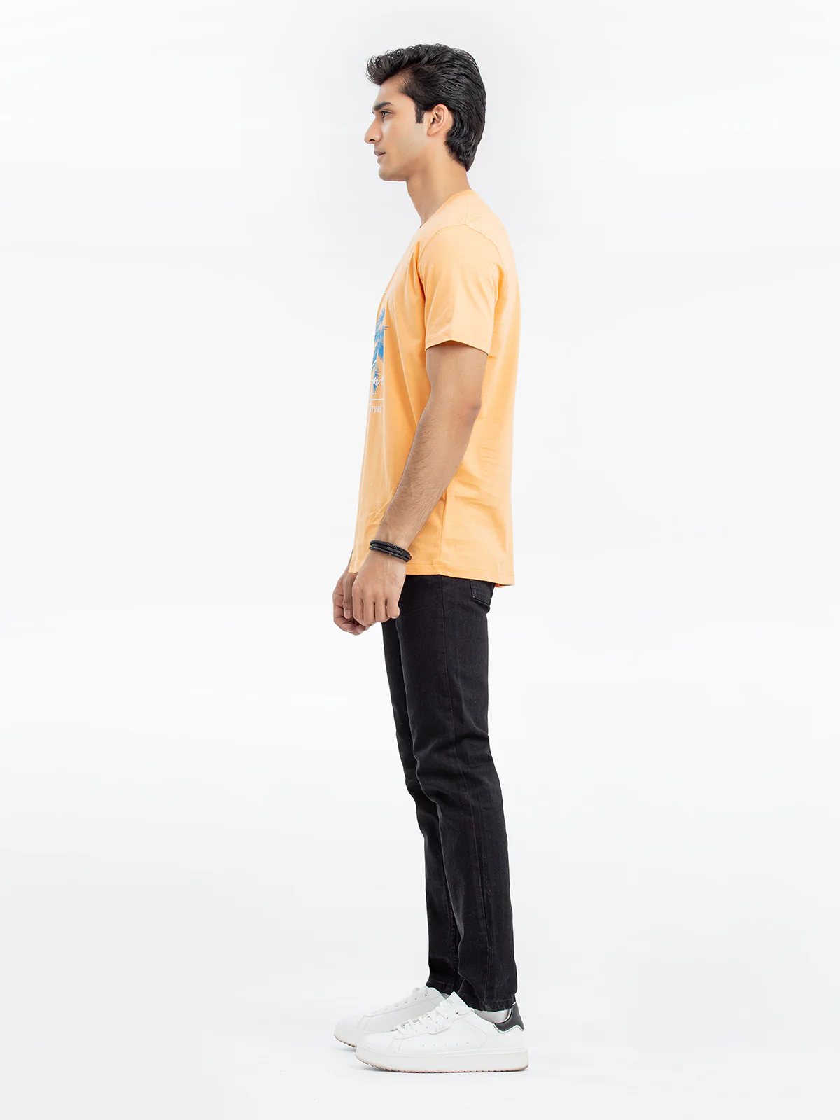 Men's Peach Graphic Tee - EMTGT24-018 - Image 5
