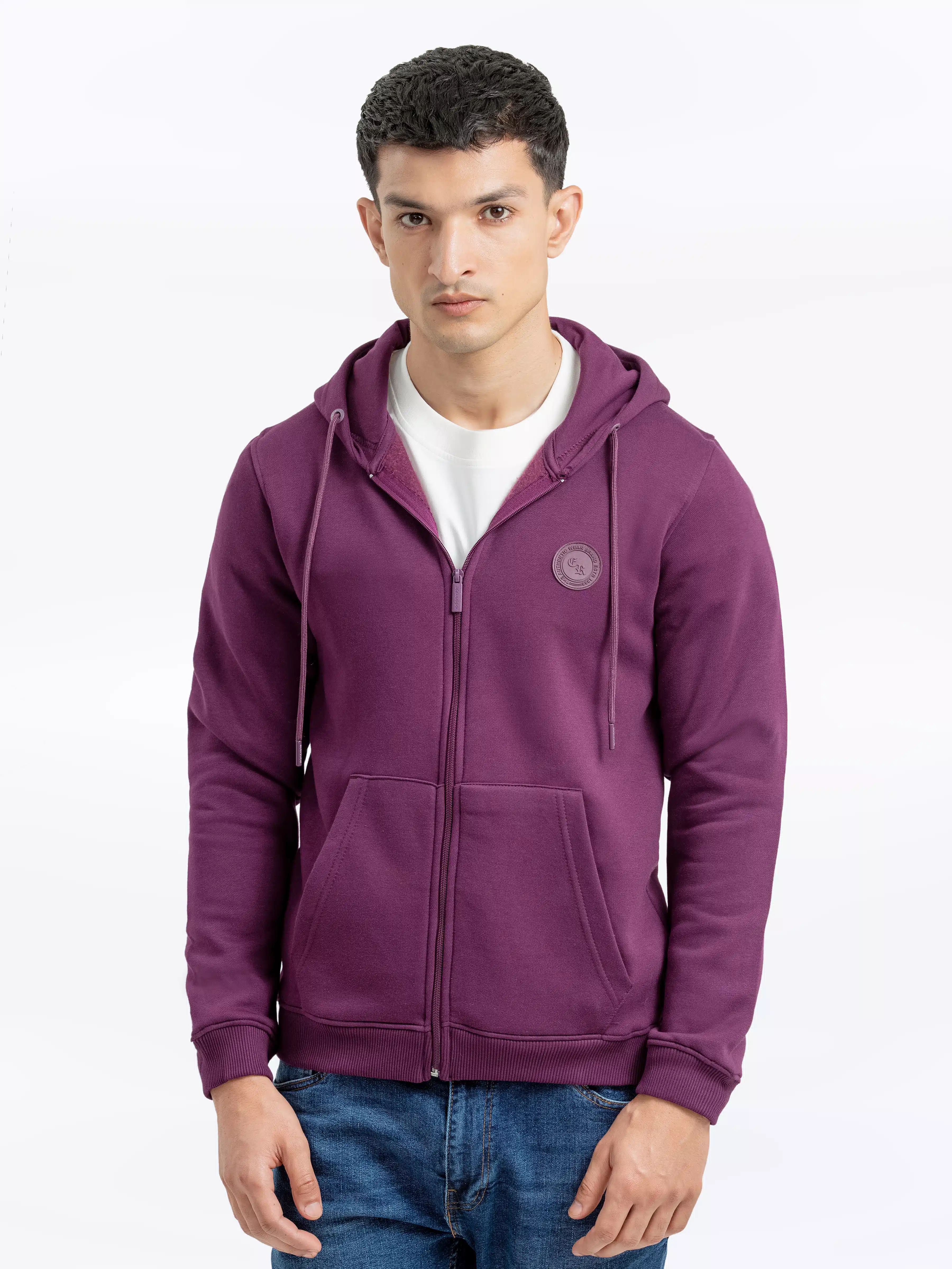 Men's Plum Hoodie - EMTH24-011 - Image 2