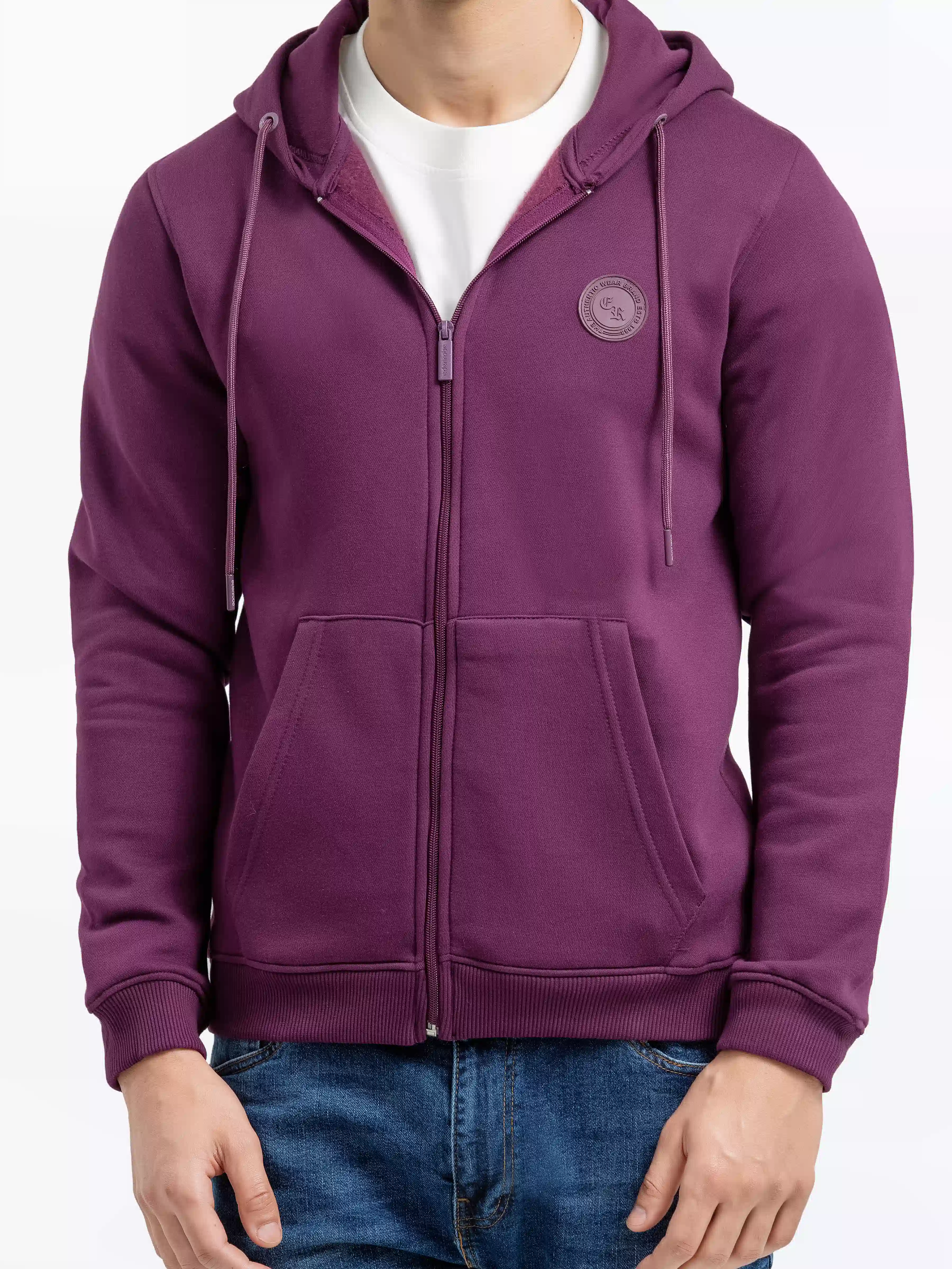Men's Plum Hoodie - EMTH24-011 - Image 3