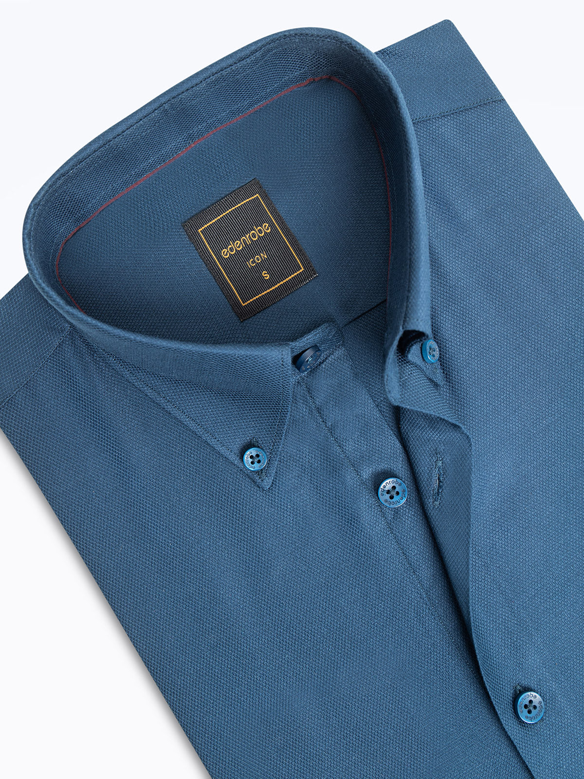 Men's Prussian Blue Shirt - EMTSI24-50704 - Image 2