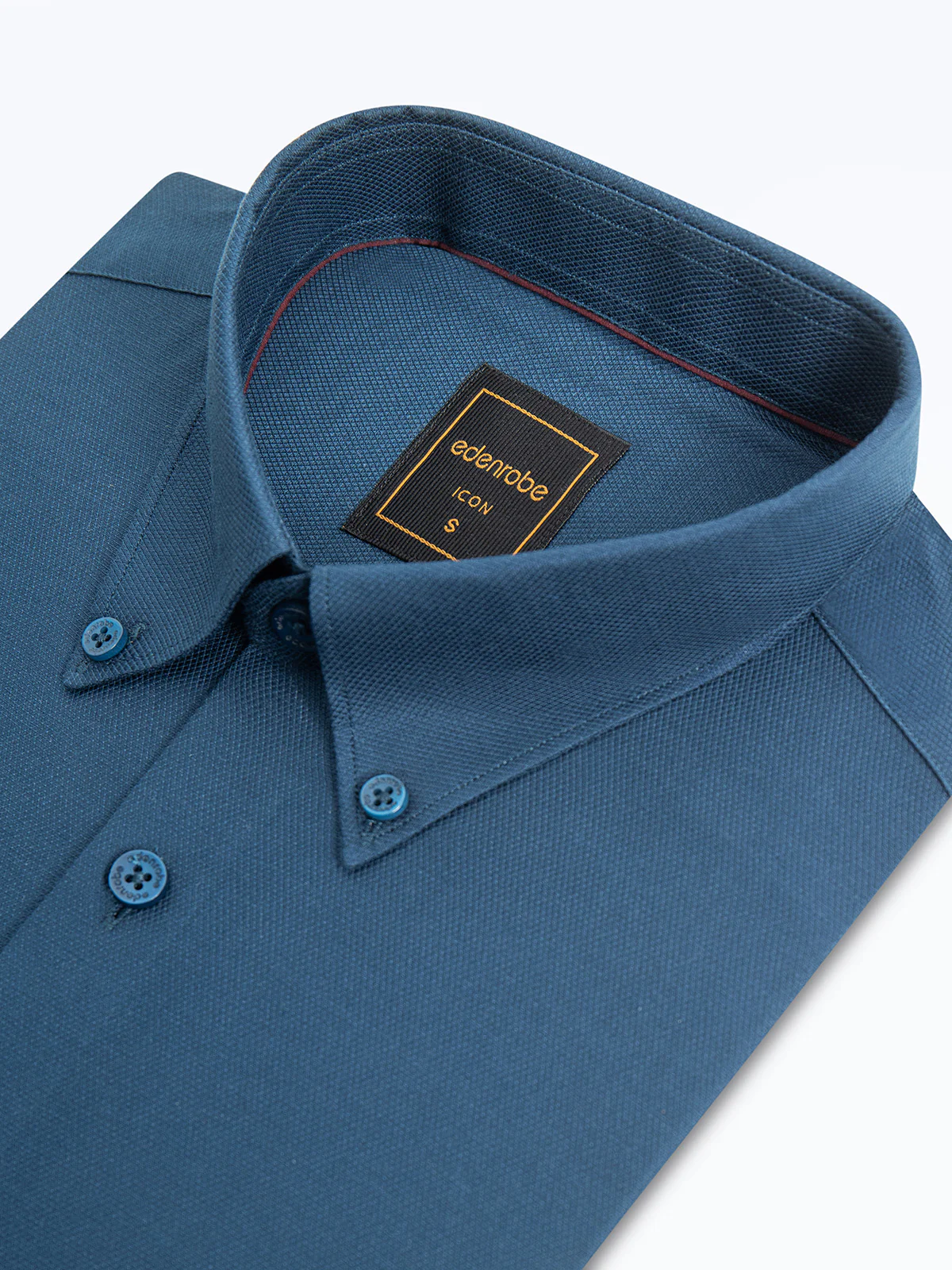 Men's Prussian Blue Shirt - EMTSI24-50704 - Image 5