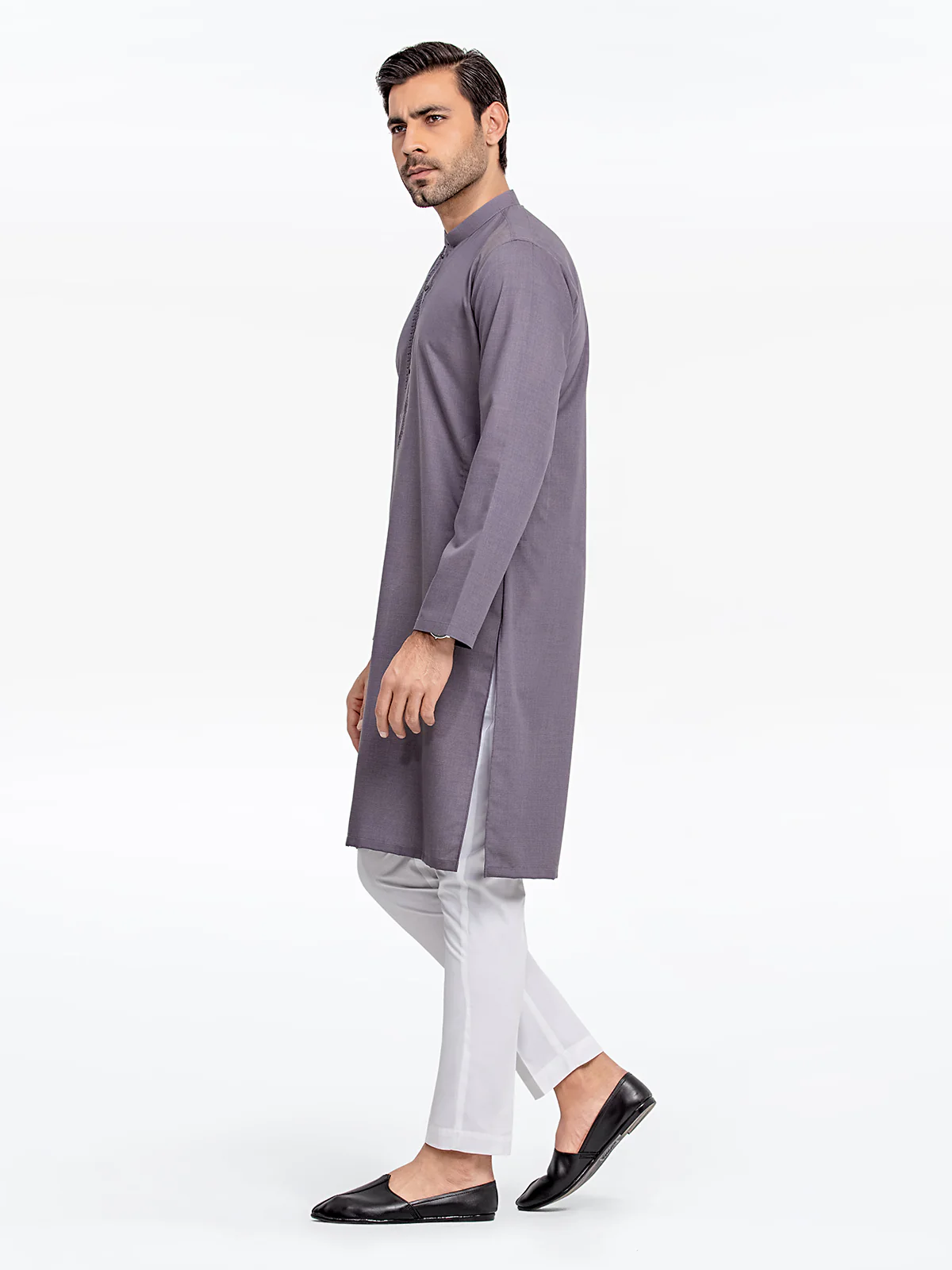 Men's Purple Kurta - EMTK24-99428 - Image 4