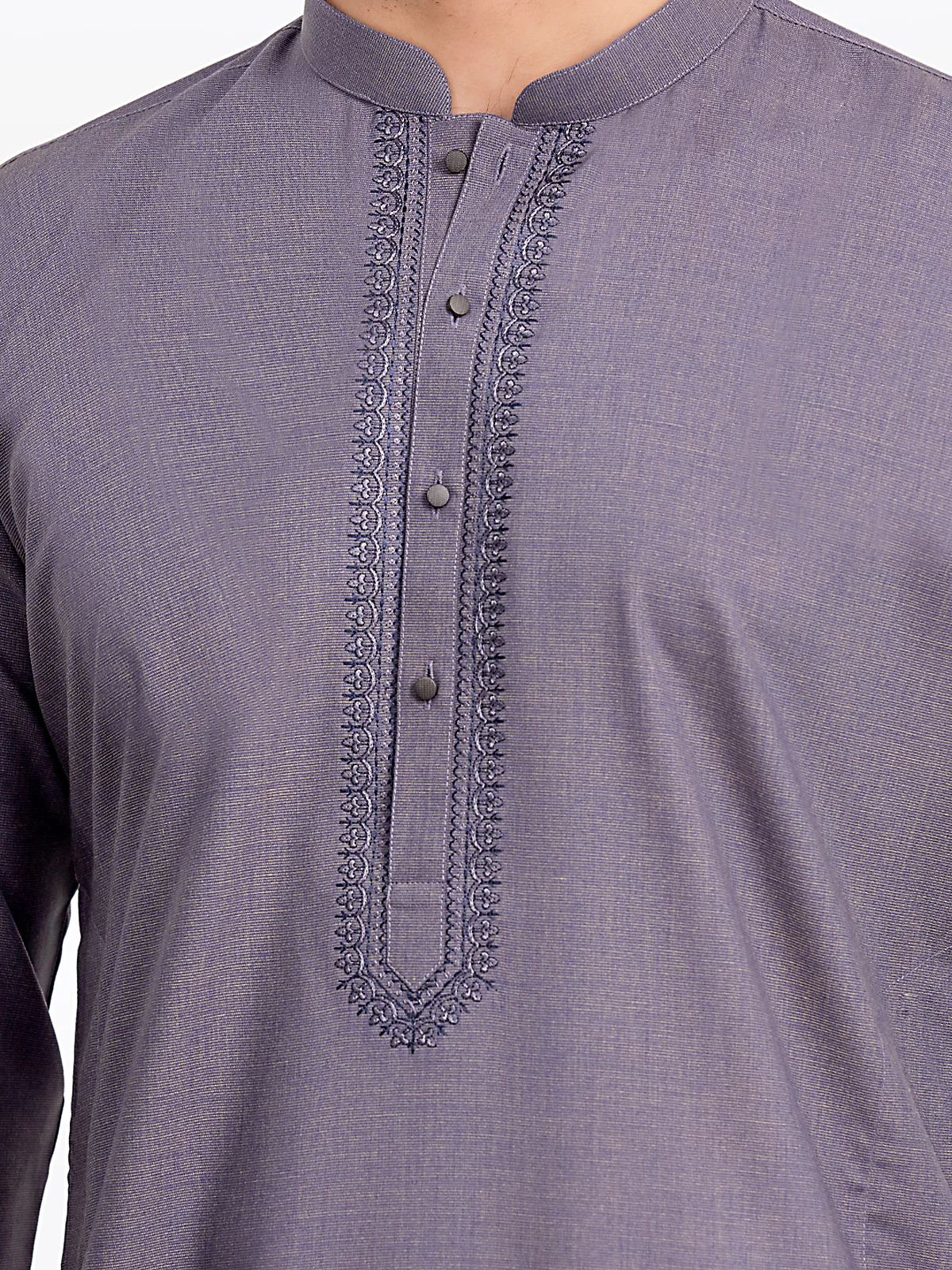 Men's Purple Kurta - EMTK24-99428 - Image 5