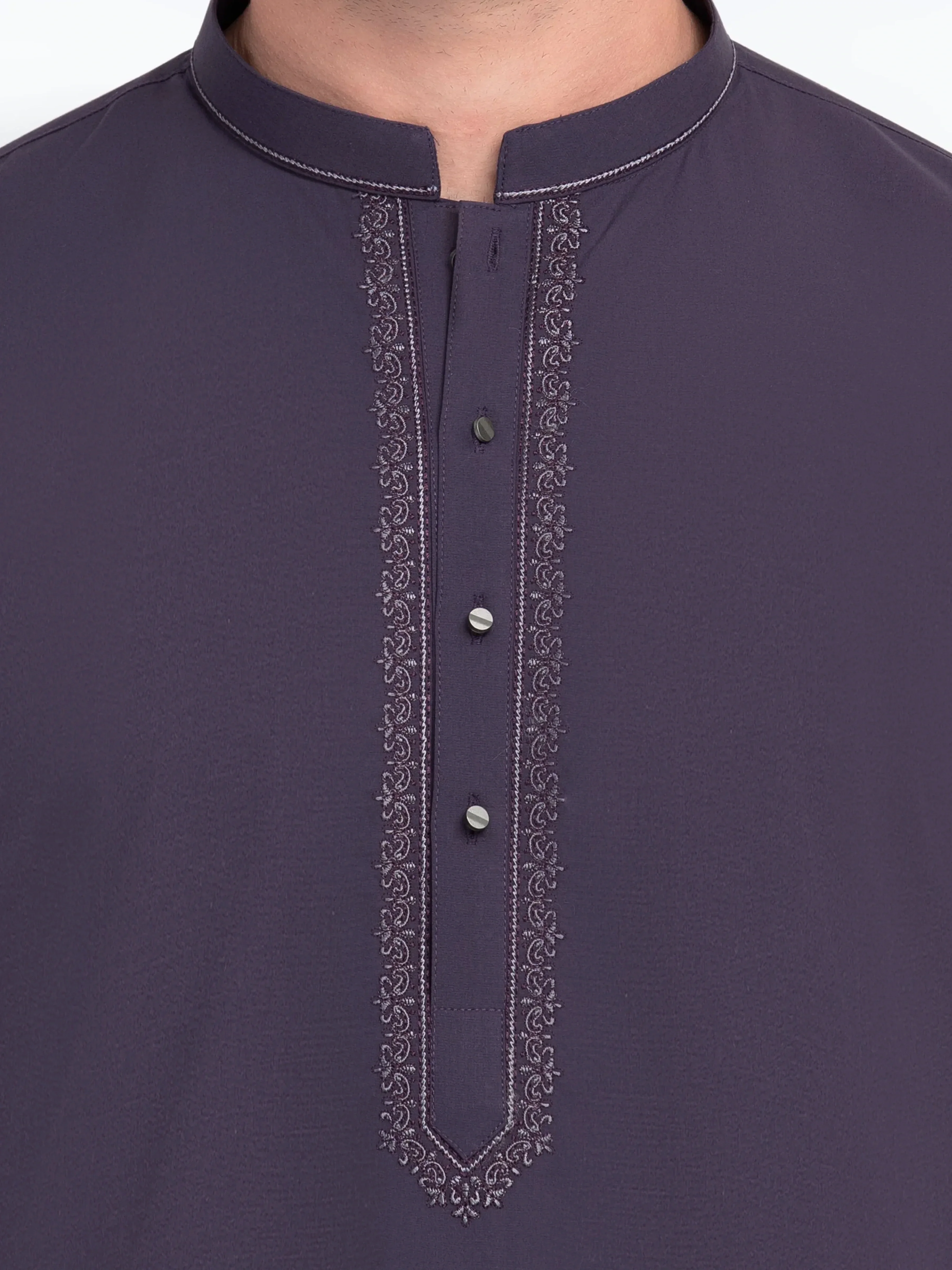 Men's Purple Kurta - EMTK5-99523 - Image 3