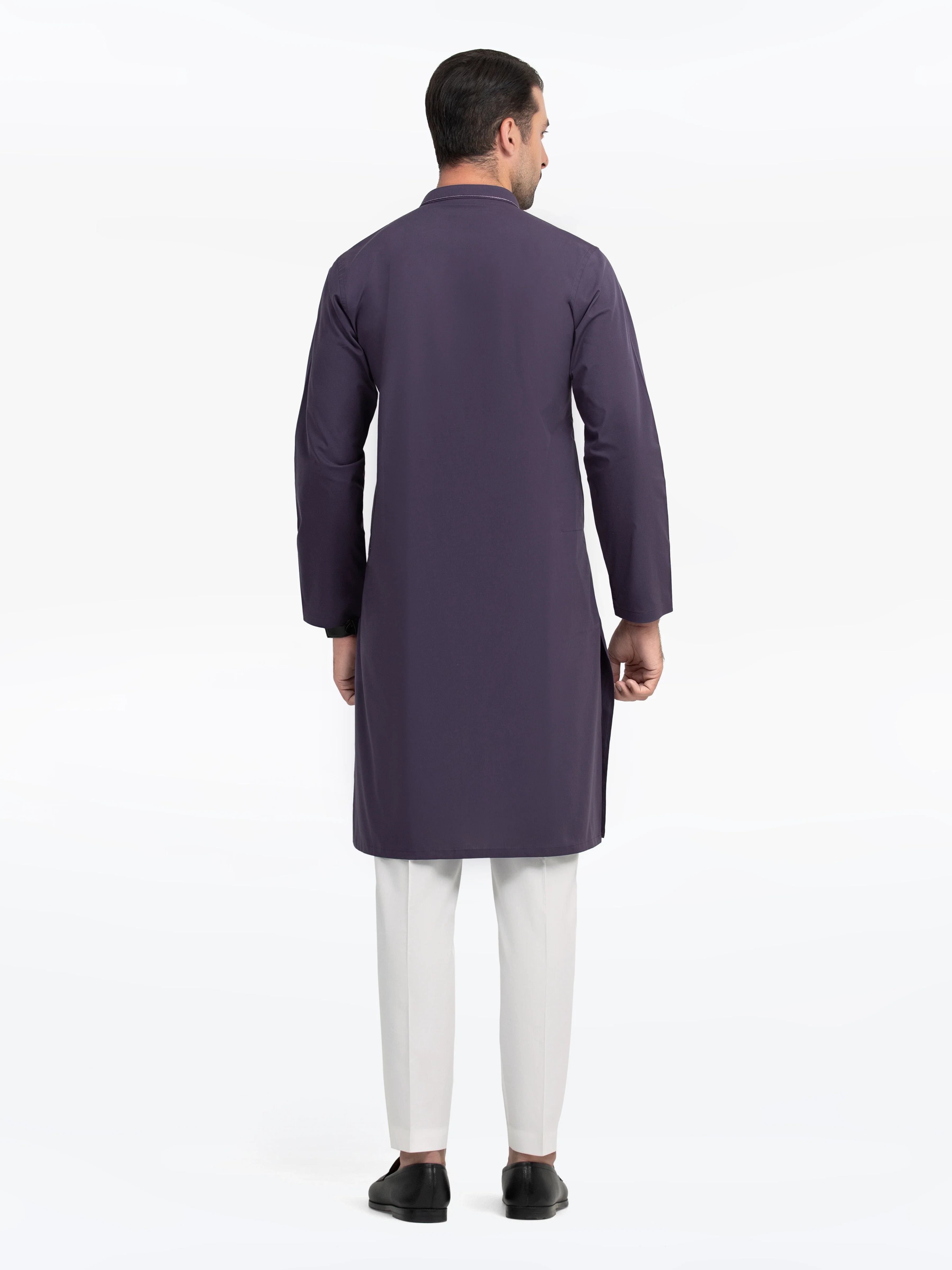 Men's Purple Kurta - EMTK5-99523 - Image 5