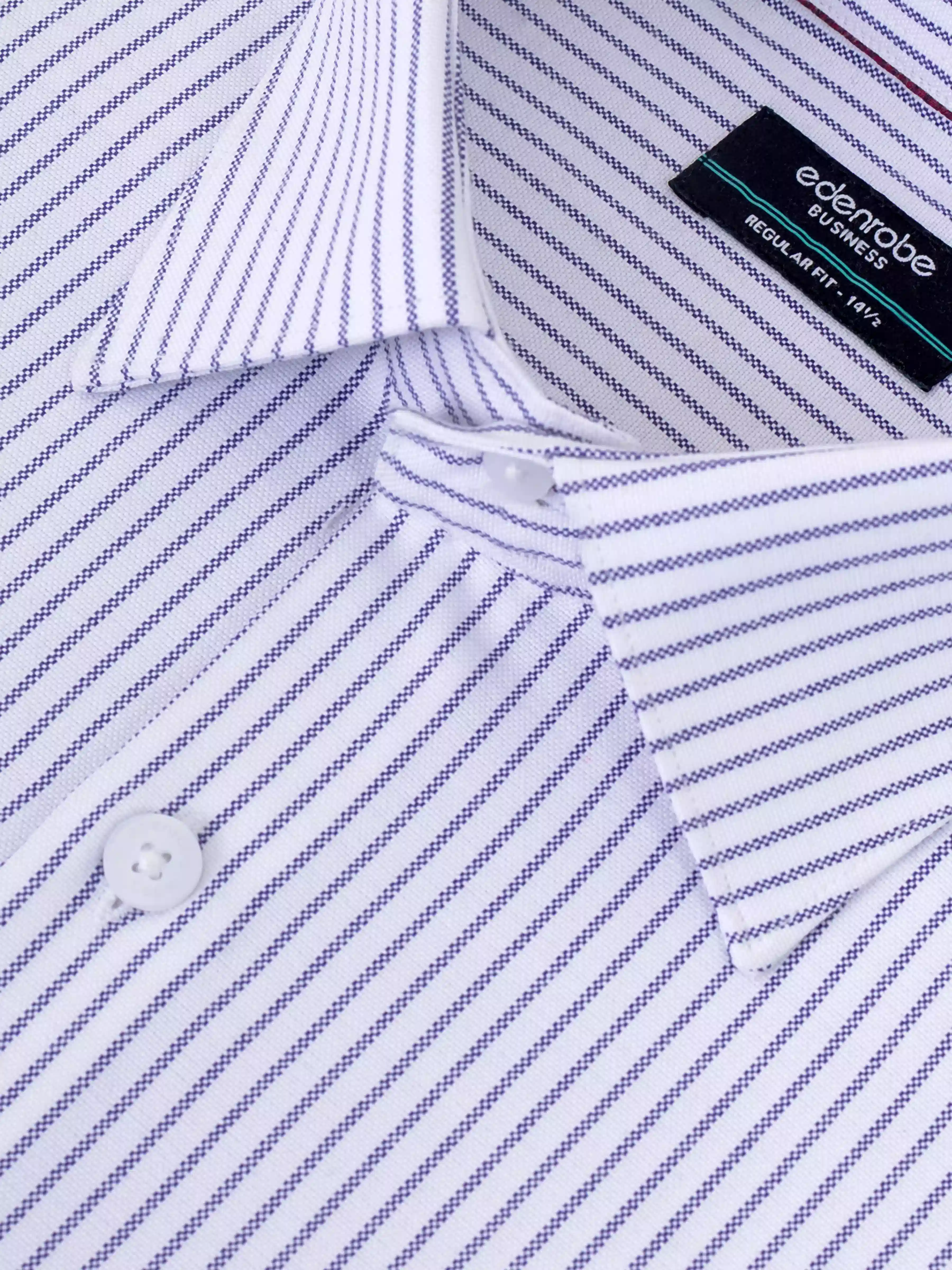 Men's Purple & White Shirt - EMTSB6-212 - Image 3