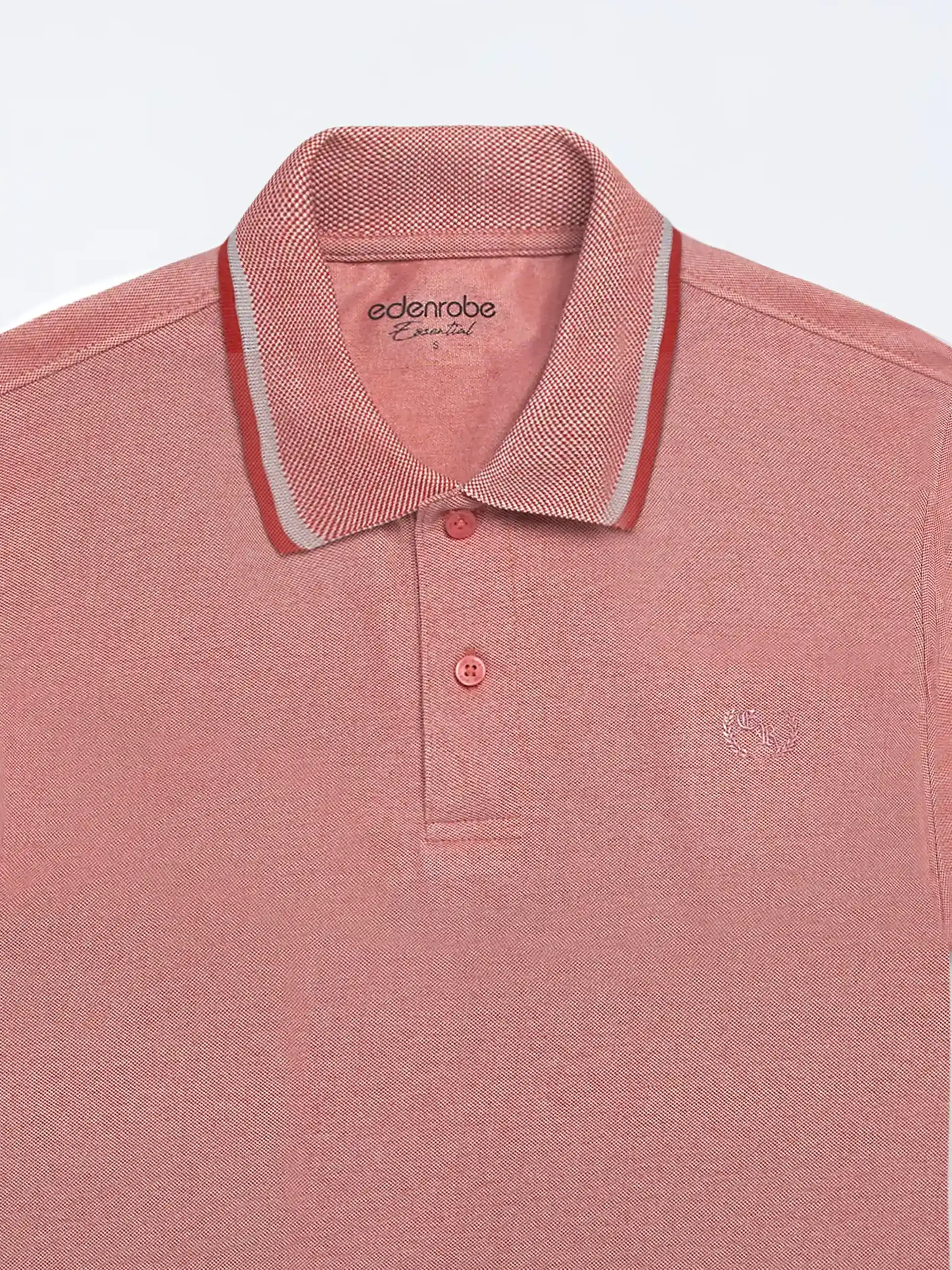 Men's Red Polo Shirt - EMTPS24-066 - Image 2