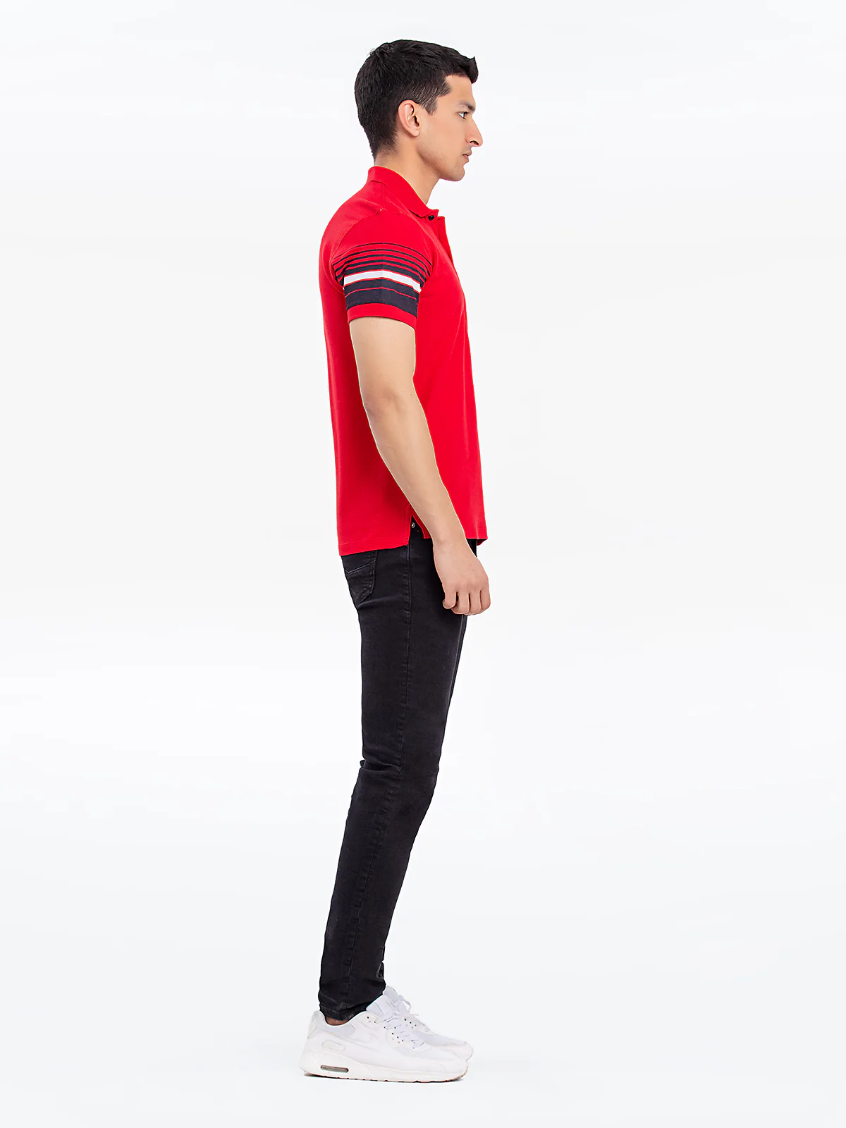 Men's Red Polo Shirt - EMTPS24-071 - Image 3