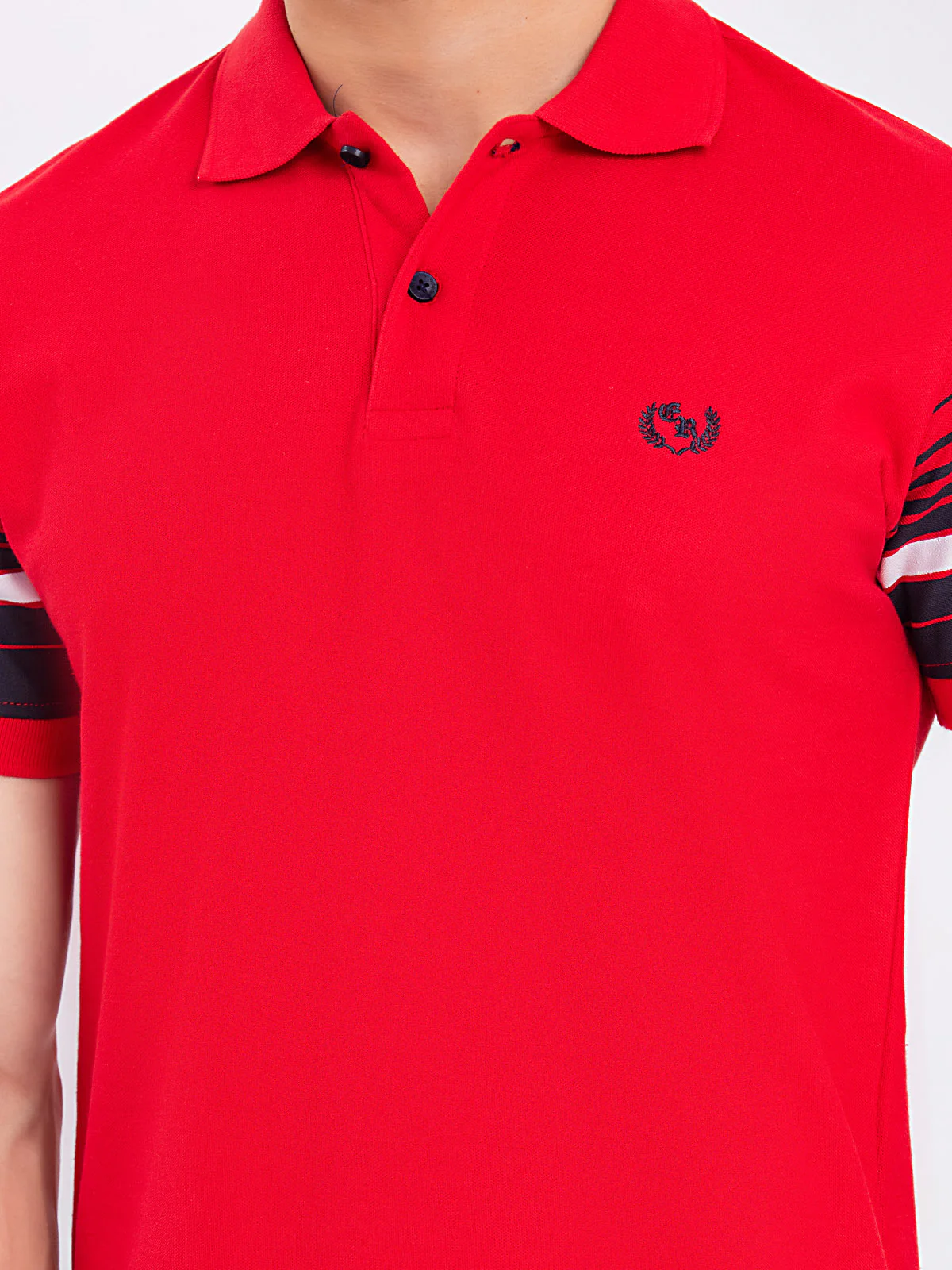 Men's Red Polo Shirt - EMTPS24-071 - Image 4