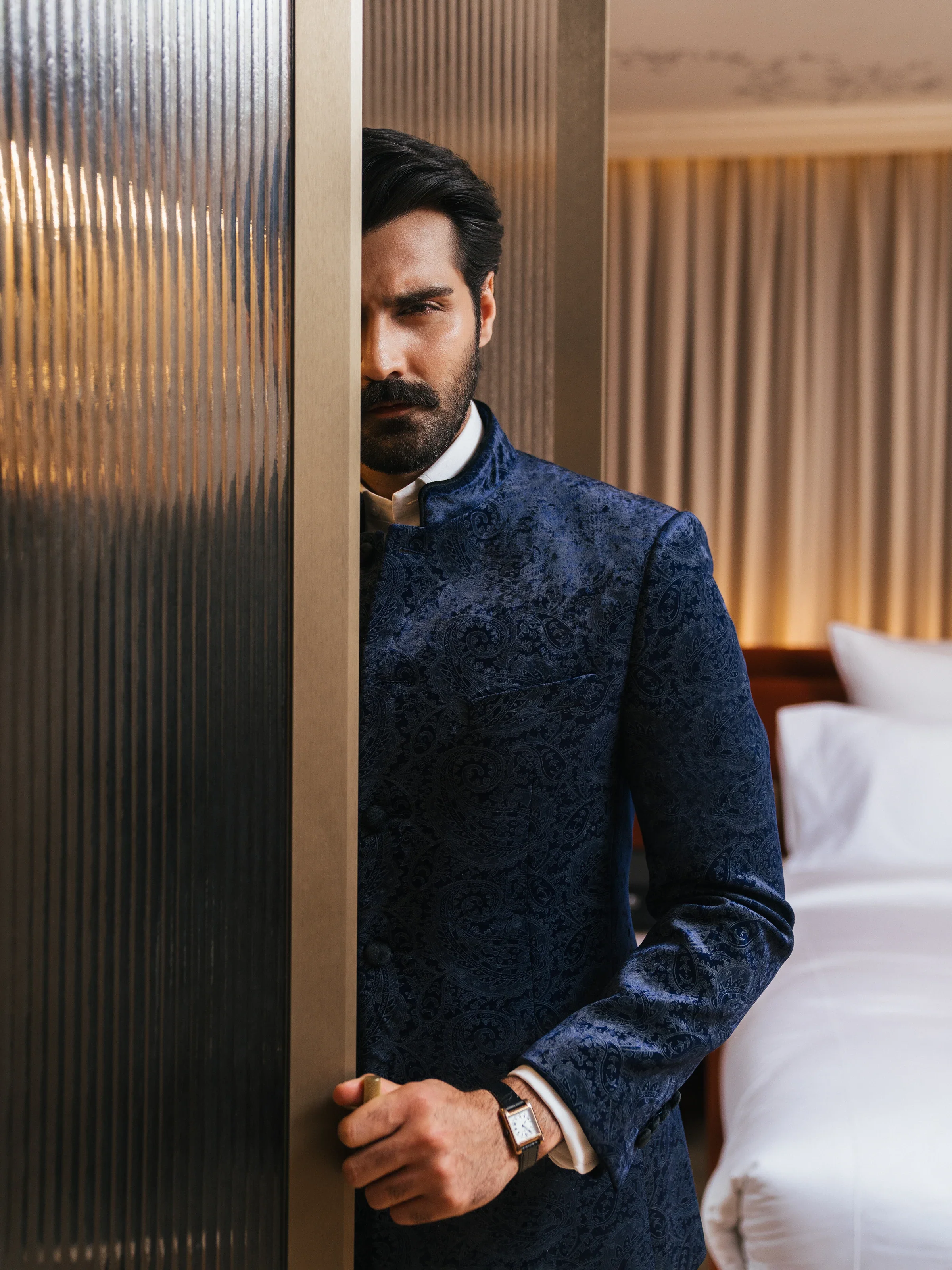 Brocade Price Coat Suit - ECMTCPT6-6907 - Image 3