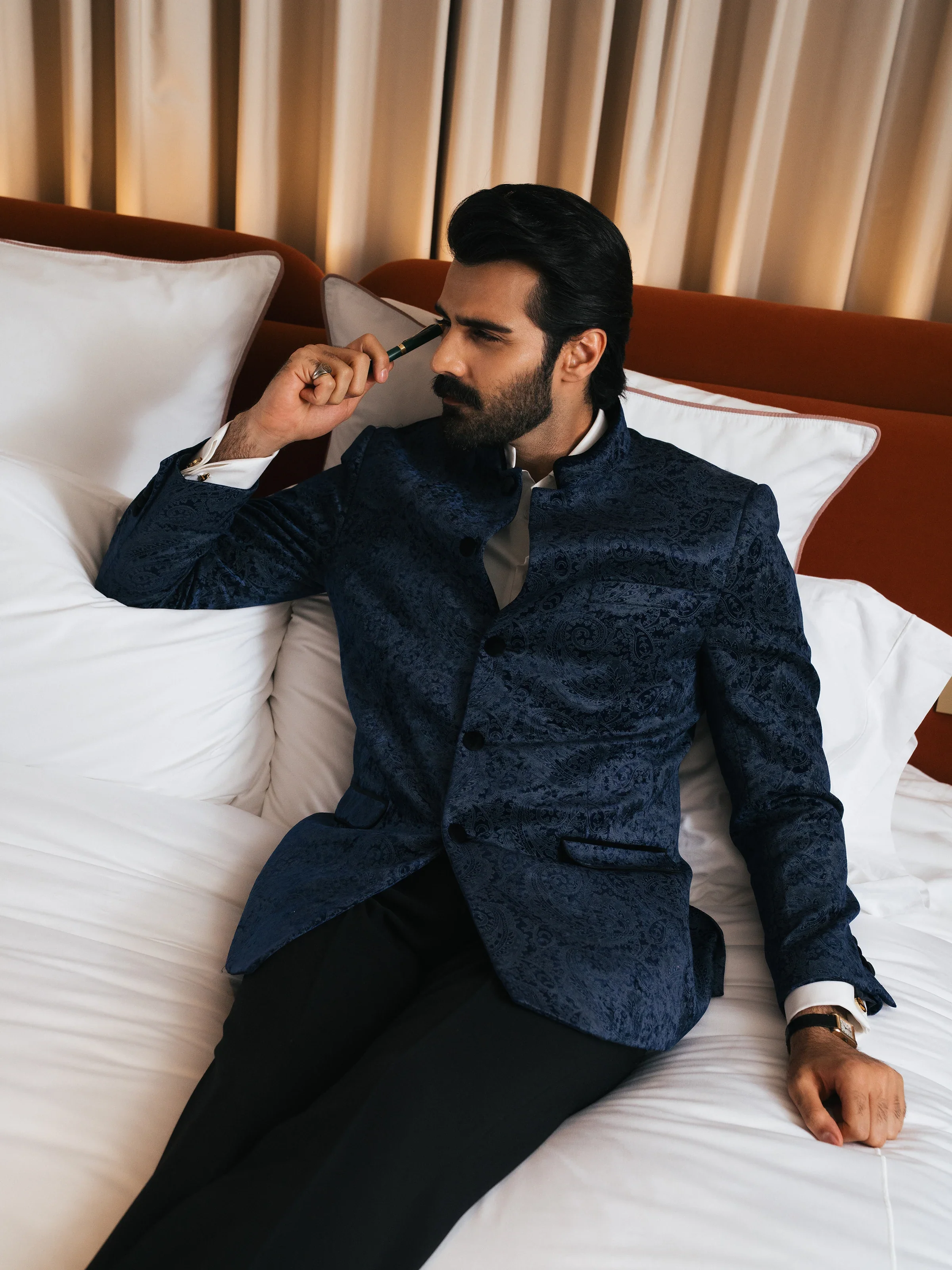 Brocade Price Coat Suit - ECMTCPT6-6907 - Image 4