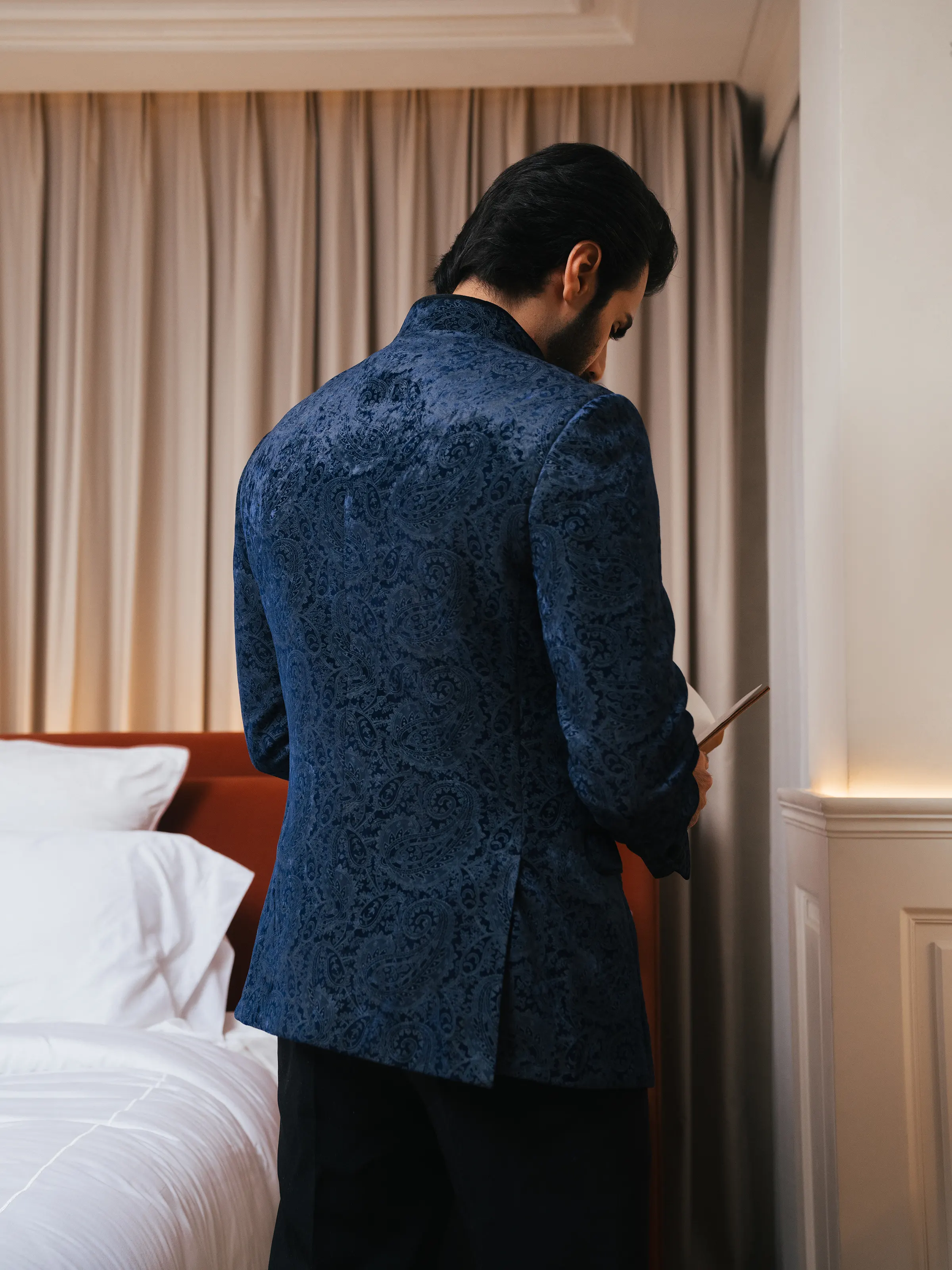 Brocade Price Coat Suit - ECMTCPT6-6907 - Image 5