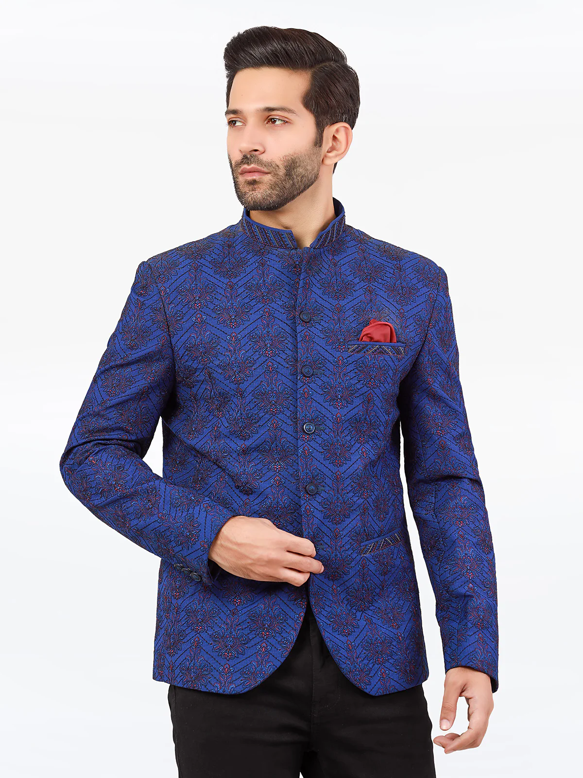 Men's Royal Blue Prince Coat - EMTPC22-001 - Image 2