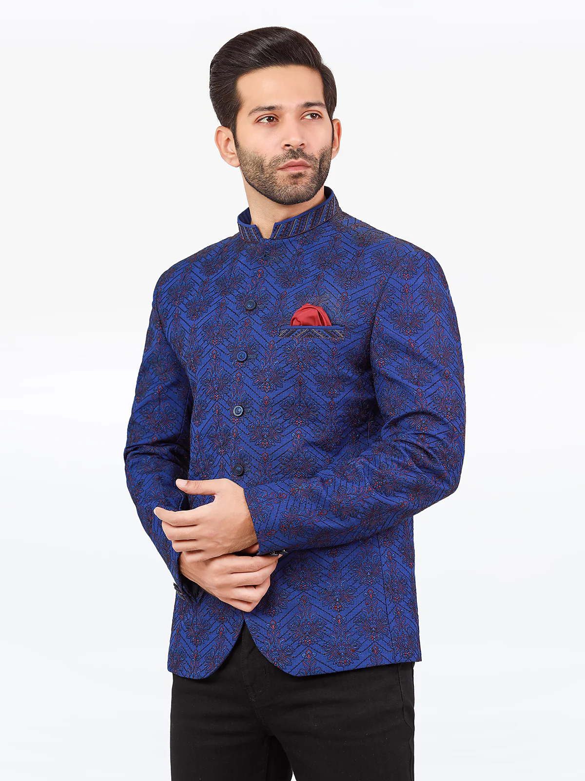 Men's Royal Blue Prince Coat - EMTPC22-001 - Image 3