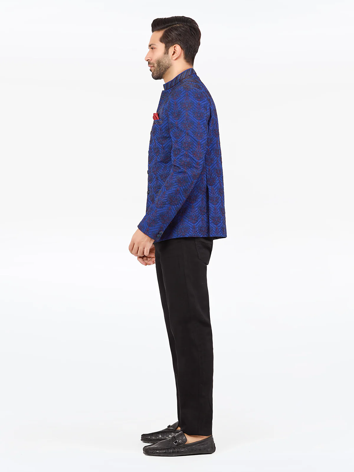 Men's Royal Blue Prince Coat - EMTPC22-001 - Image 4