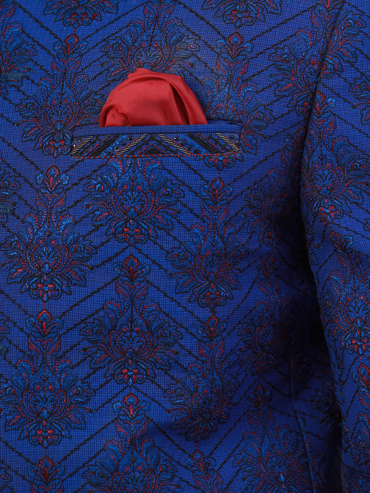 Men's Royal Blue Prince Coat - EMTPC22-001 - Image 5