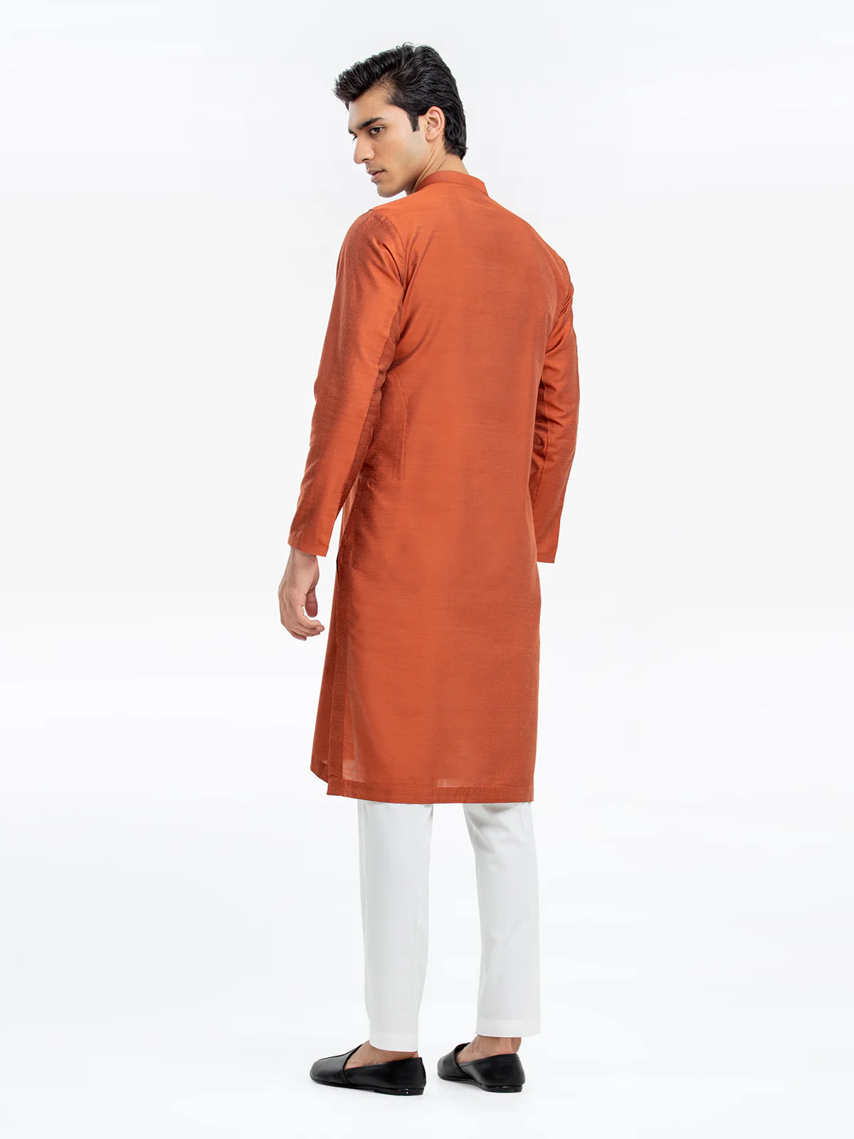 Men's Rust Kurta - EMTKC24-116 - Image 5