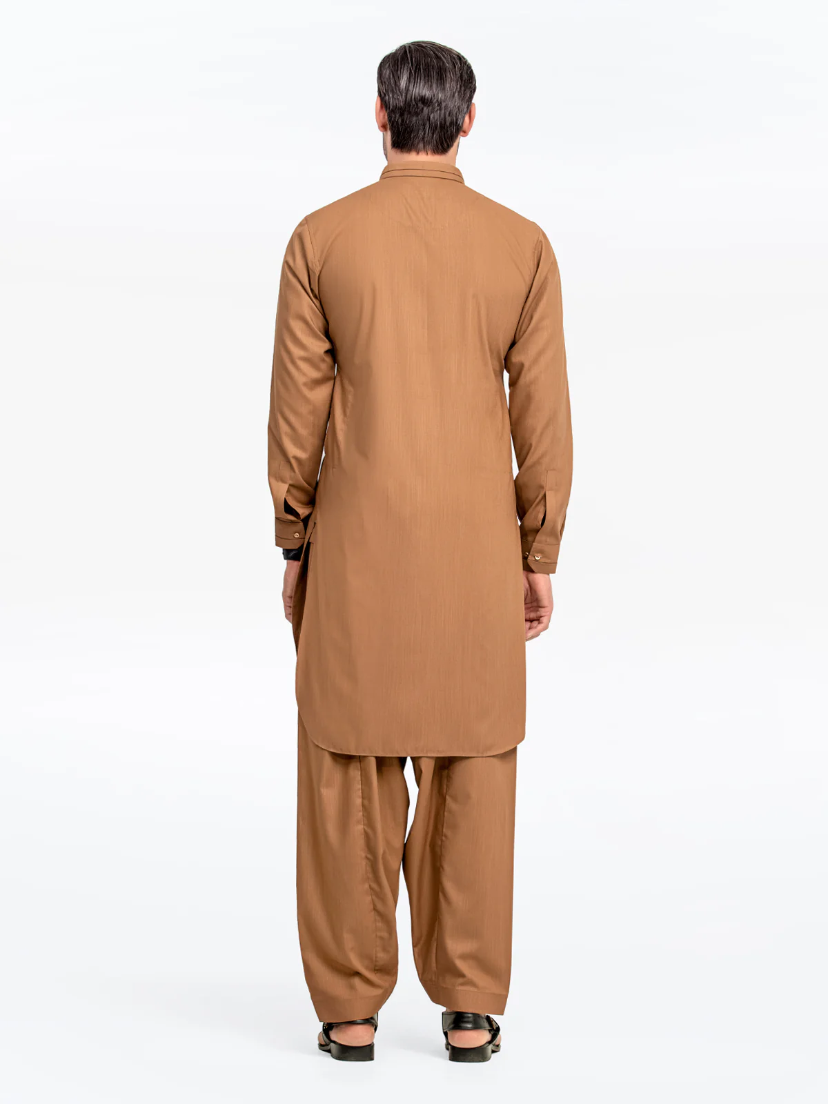 Men's Rust Shalwar Kameez - EMTKST24-009 - Image 5