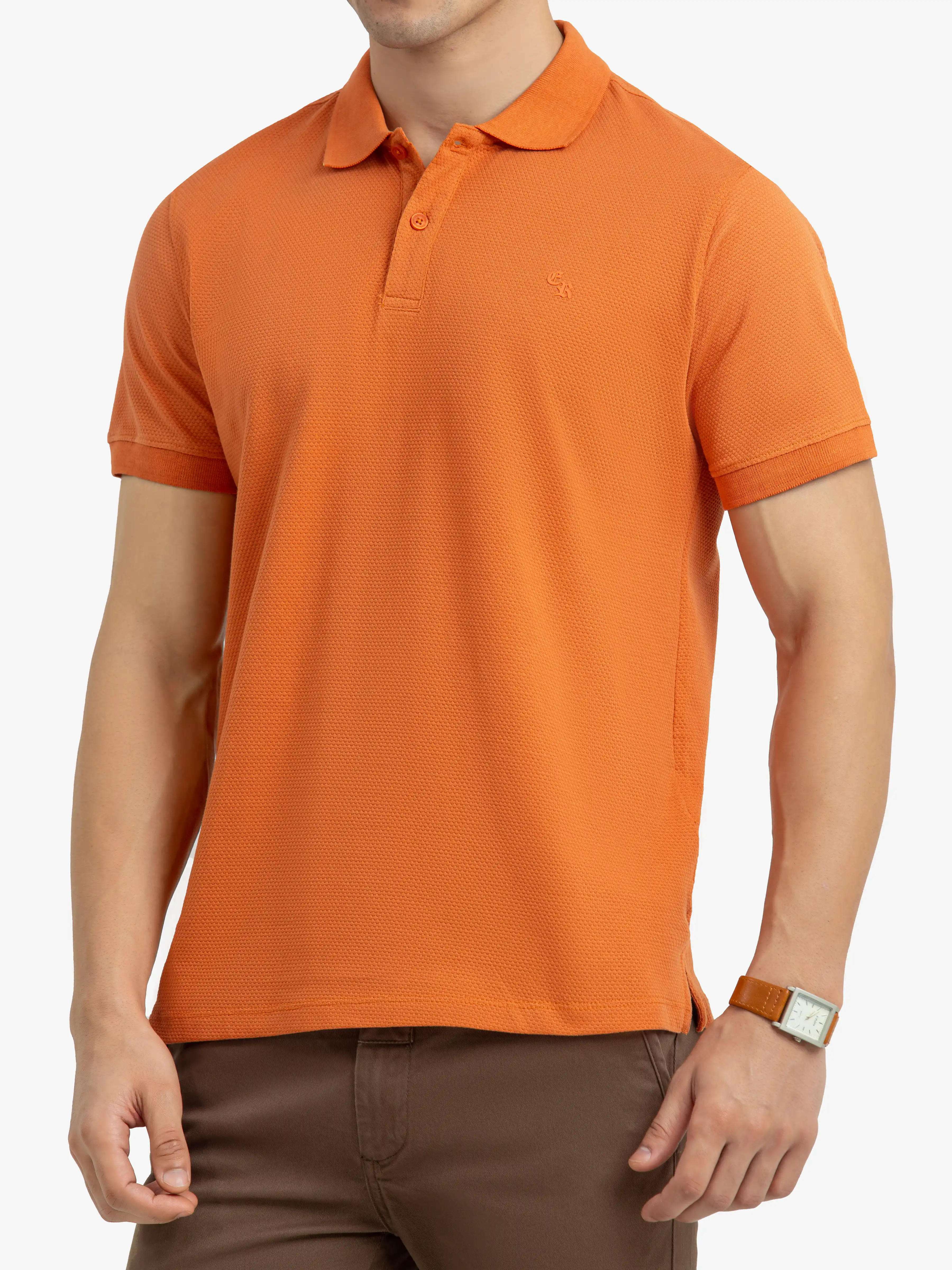 Men's Rust Polo Shirt - EMTPS24-073 - Image 3