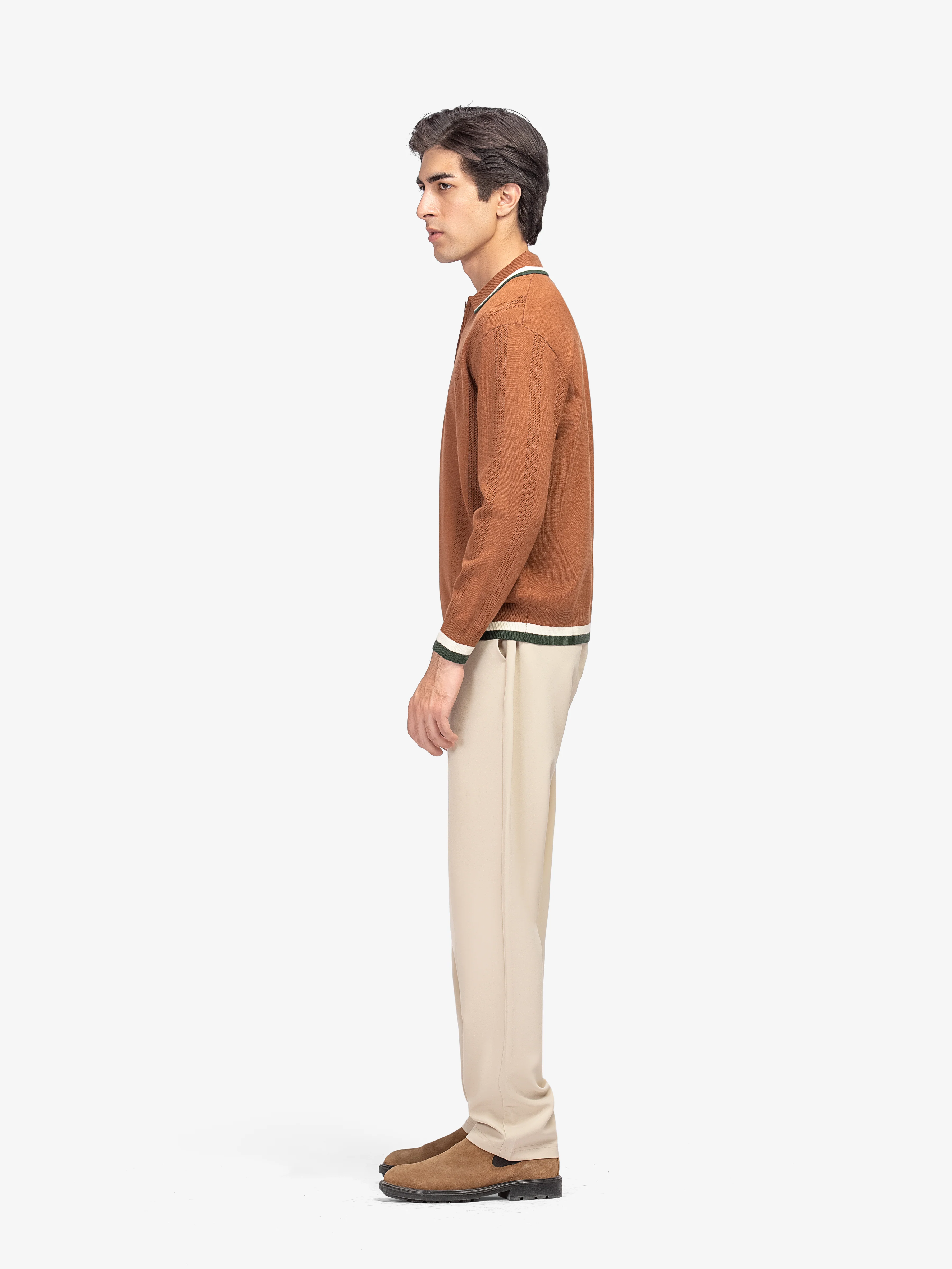 Men's Rust Sweater - EMTSWT5-020 - Image 3