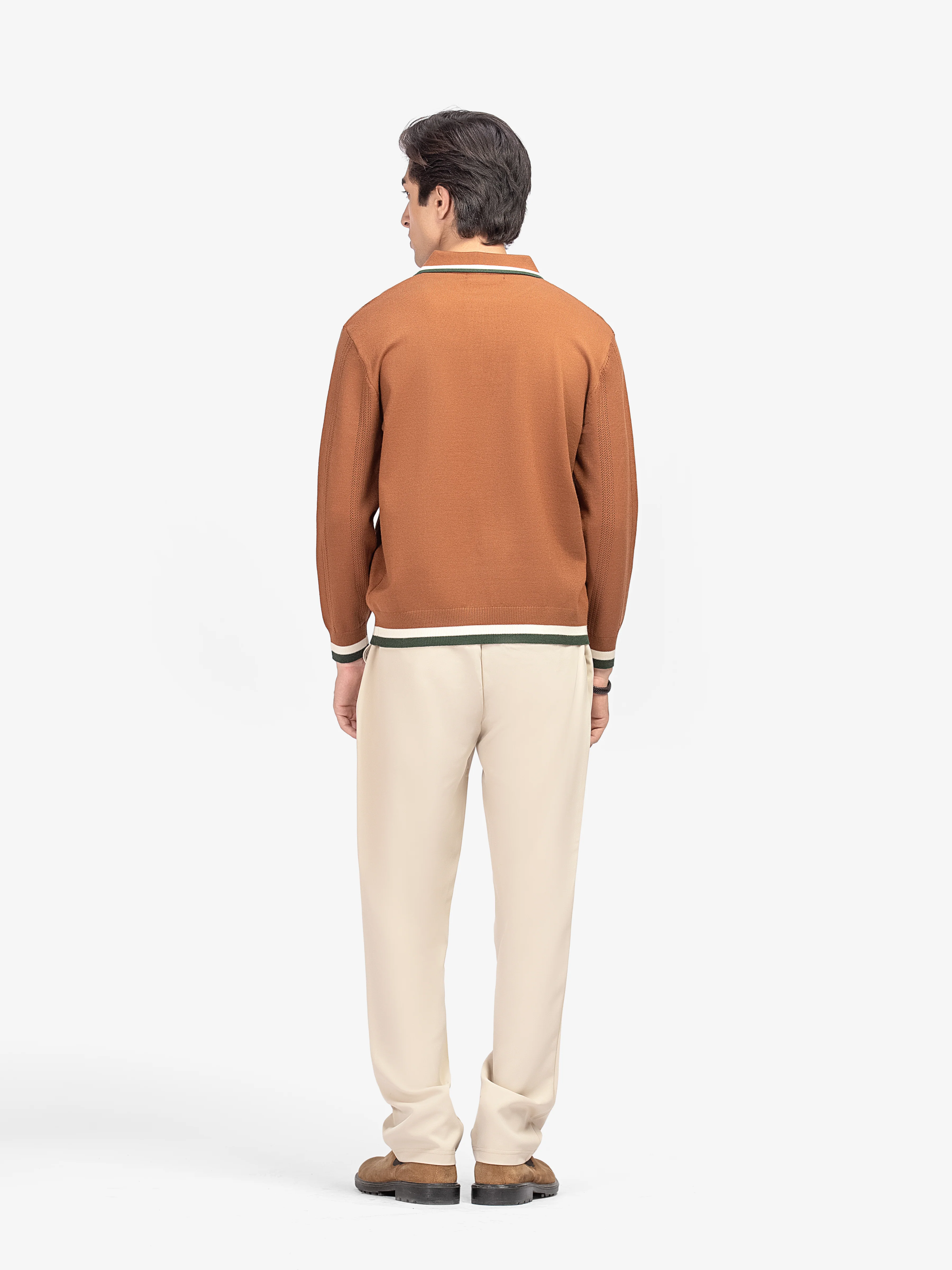Men's Rust Sweater - EMTSWT5-020 - Image 4