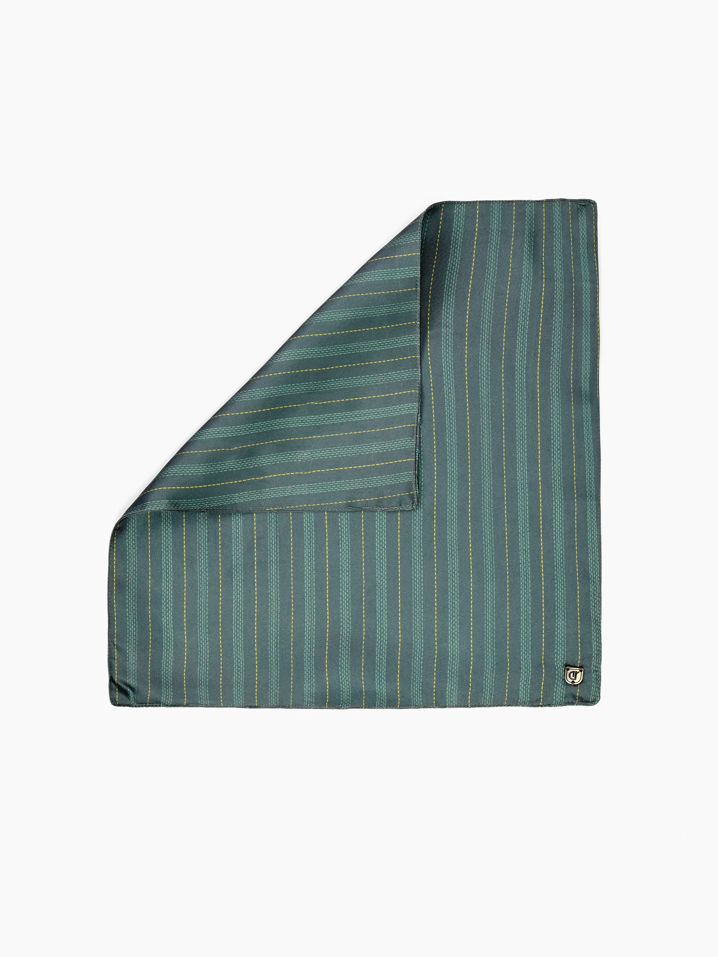 Men's Sage Green Pocket Square - EAMPS5-001 - Image 2