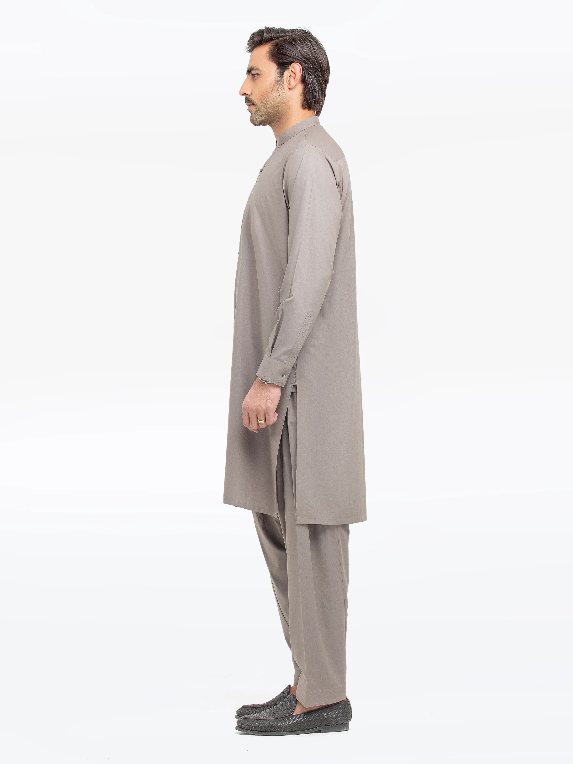 Men's Sage Shalwar Kameez - EMTKS5-41169 - Image 3