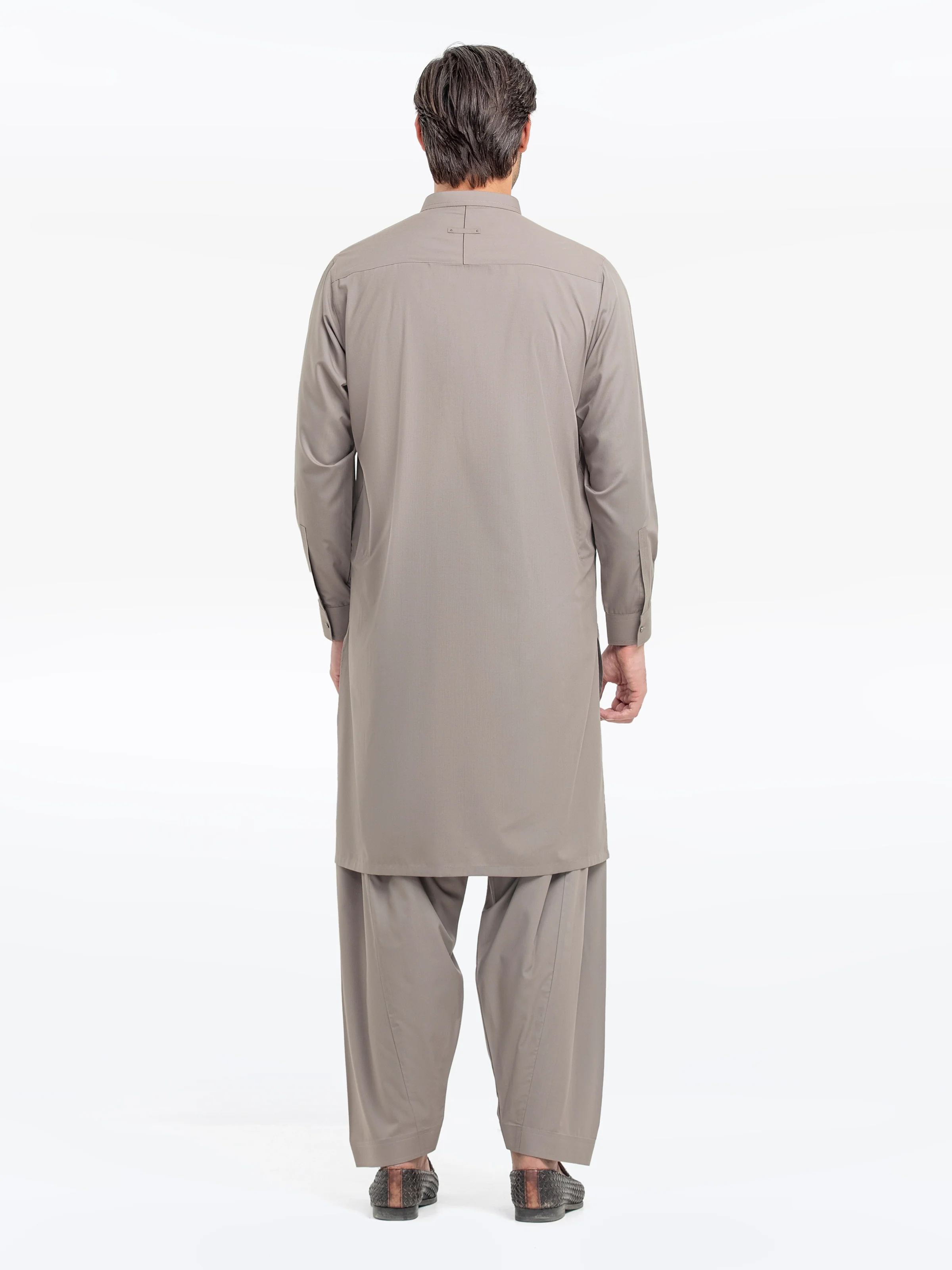 Men's Sage Shalwar Kameez - EMTKS5-41169 - Image 4