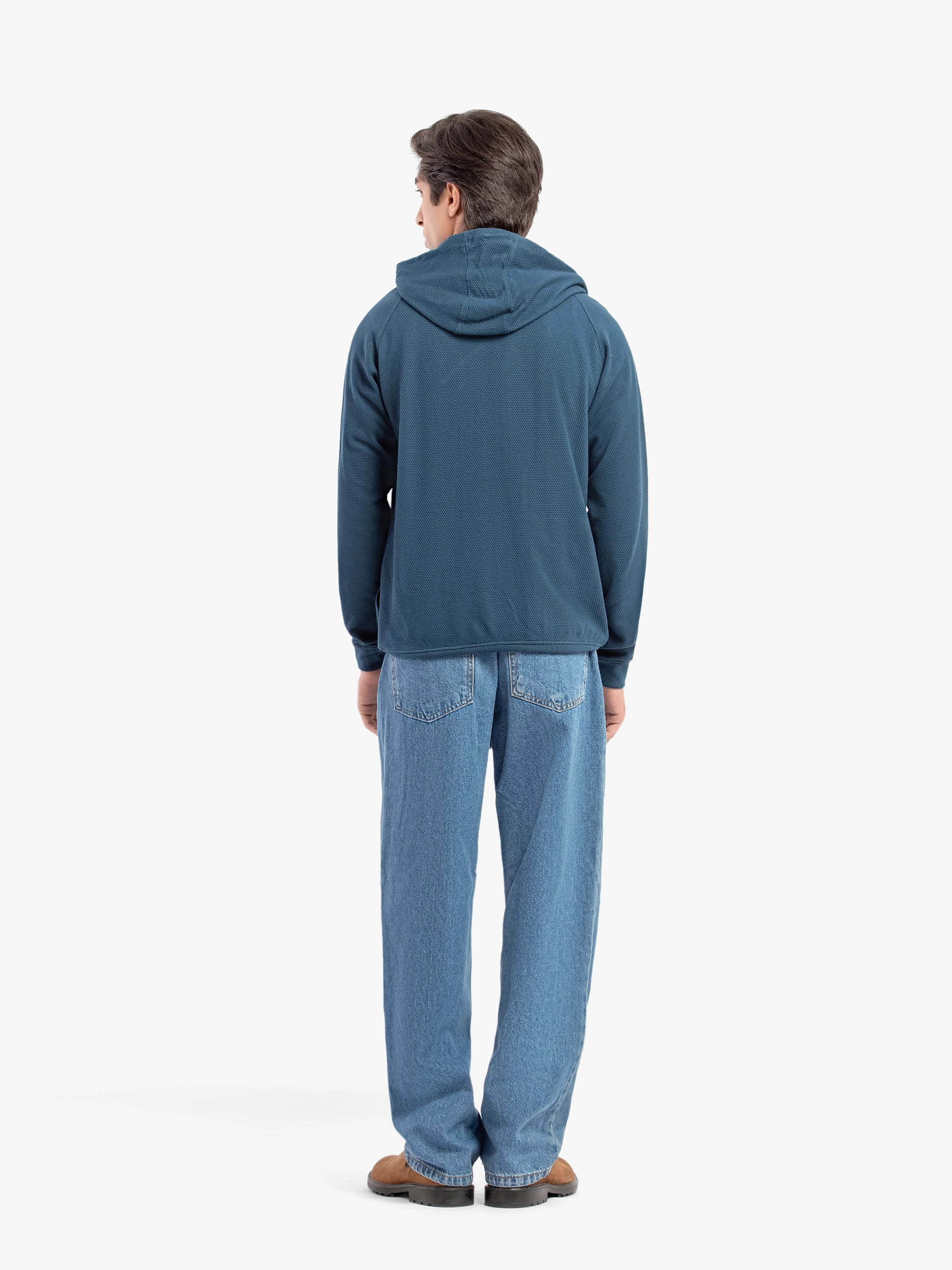 Men's Sailor Blue Hoodie - EMTH5-007 - Image 4