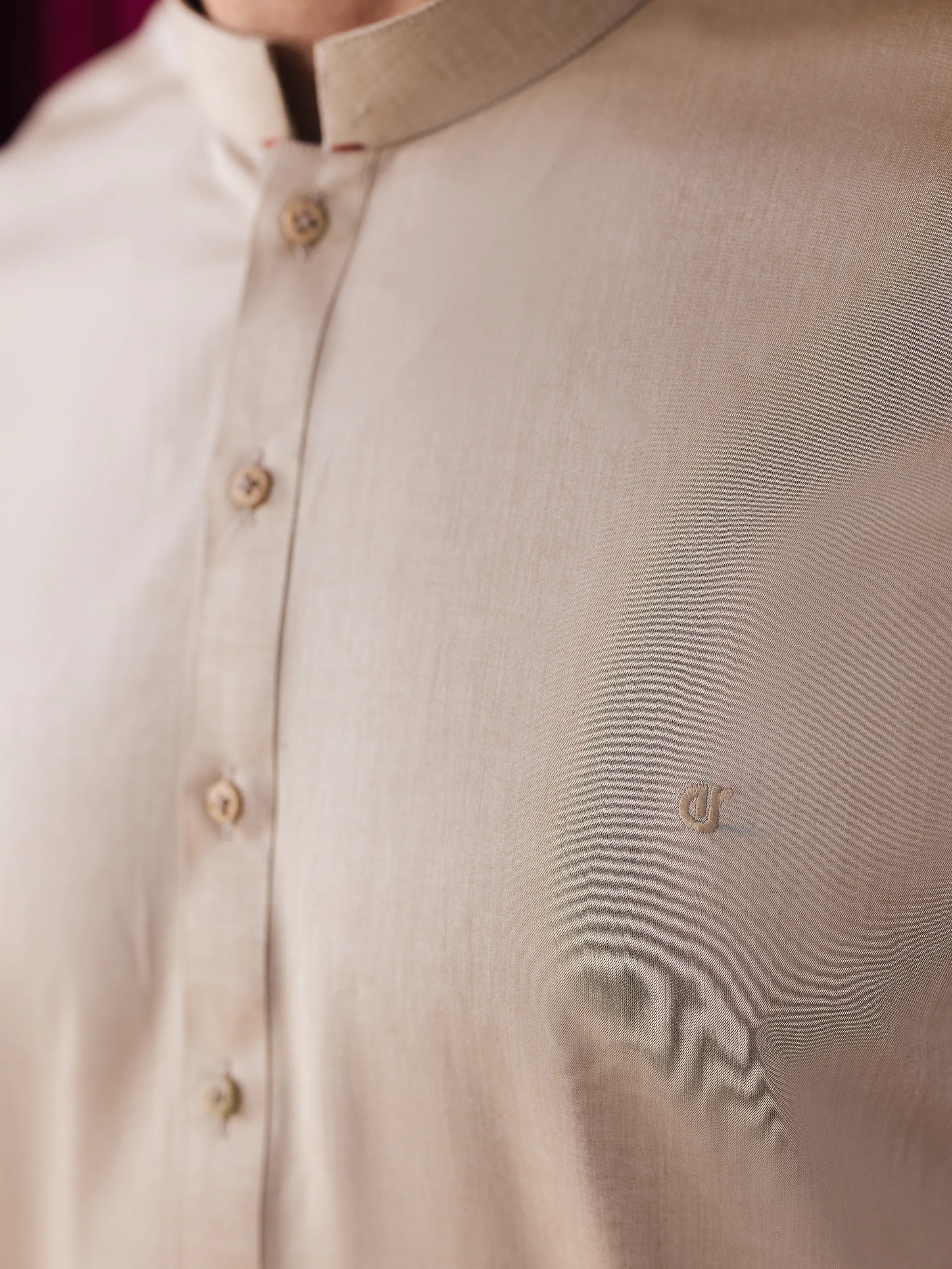 Men's Sand Kurta Pajama - EMTKPT5-057 - Image 6