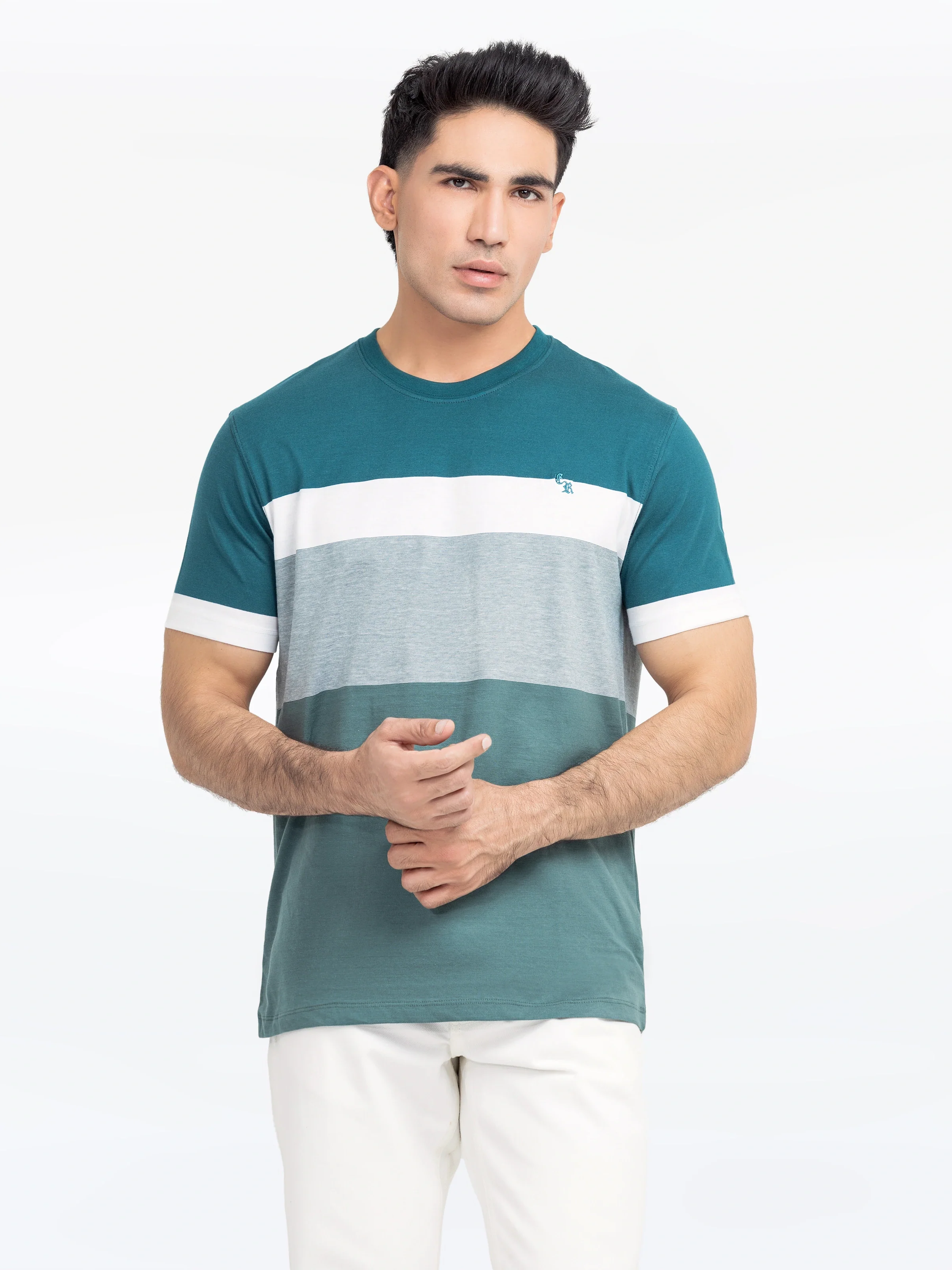 Men's Sea Green Graphic Tee - EMTGT24-013 - Image 2