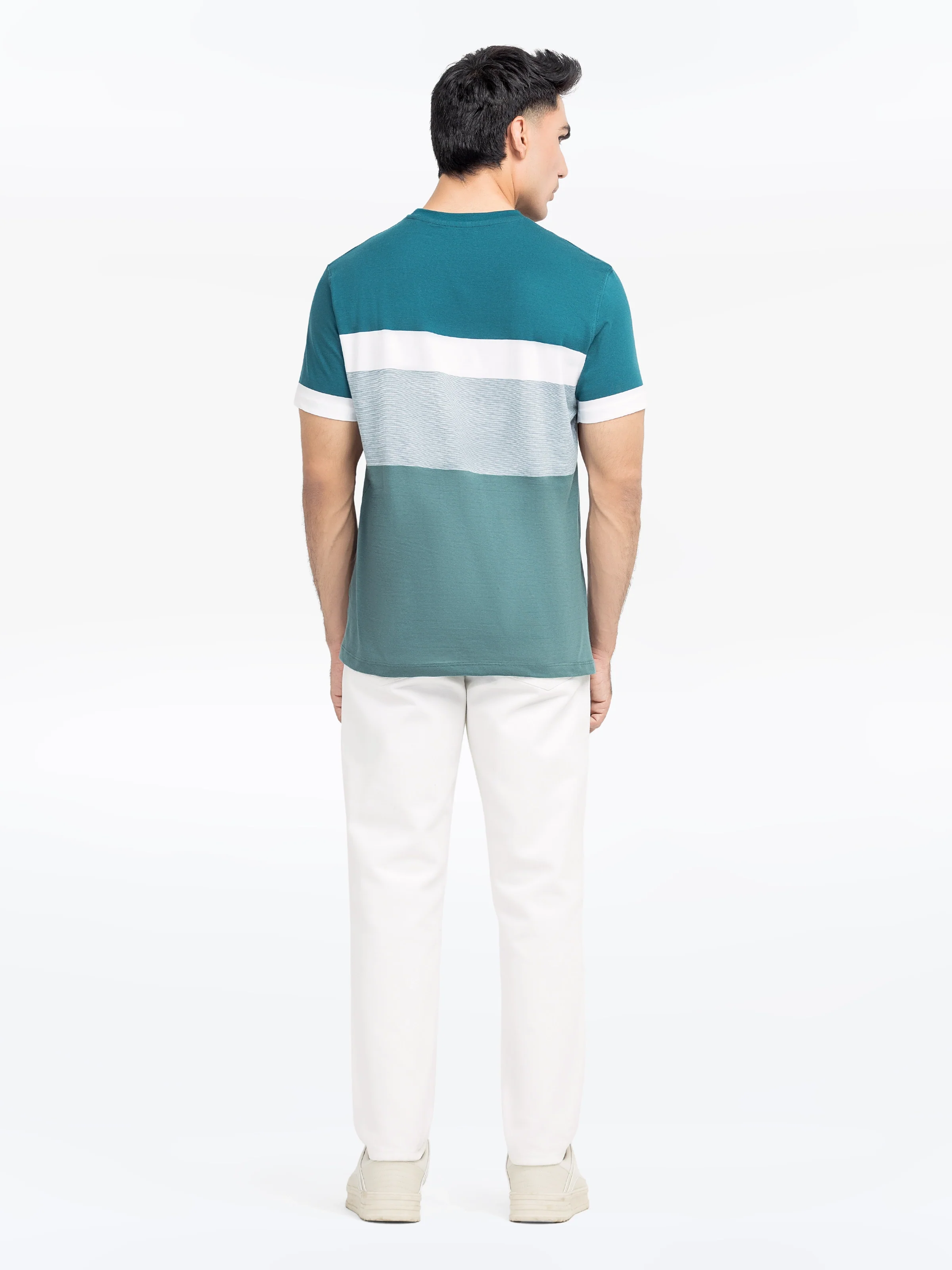 Men's Sea Green Graphic Tee - EMTGT24-013 - Image 5