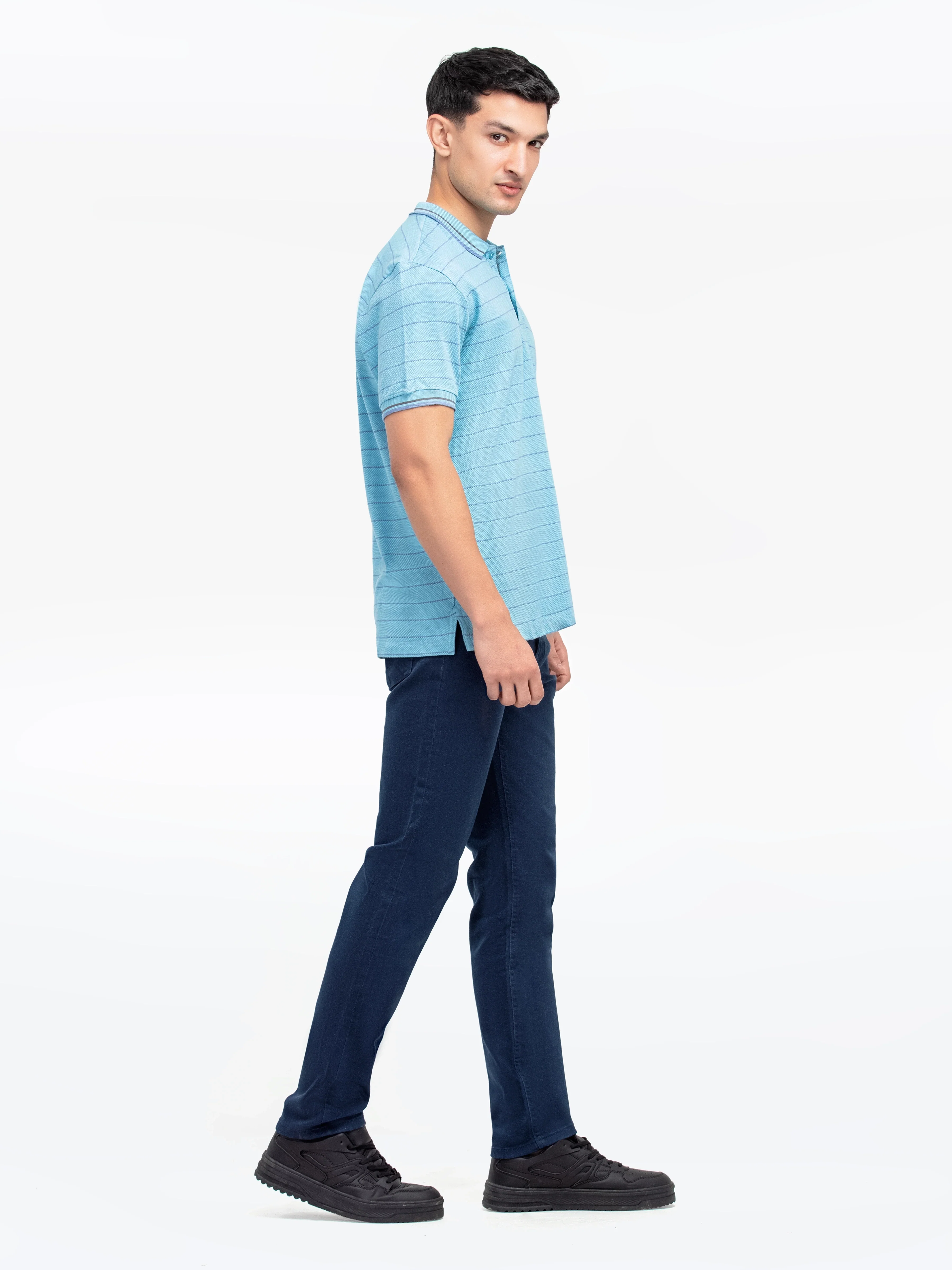 Men's Sky Blue Polo Shirt - EMTPS24-058 - Image 5