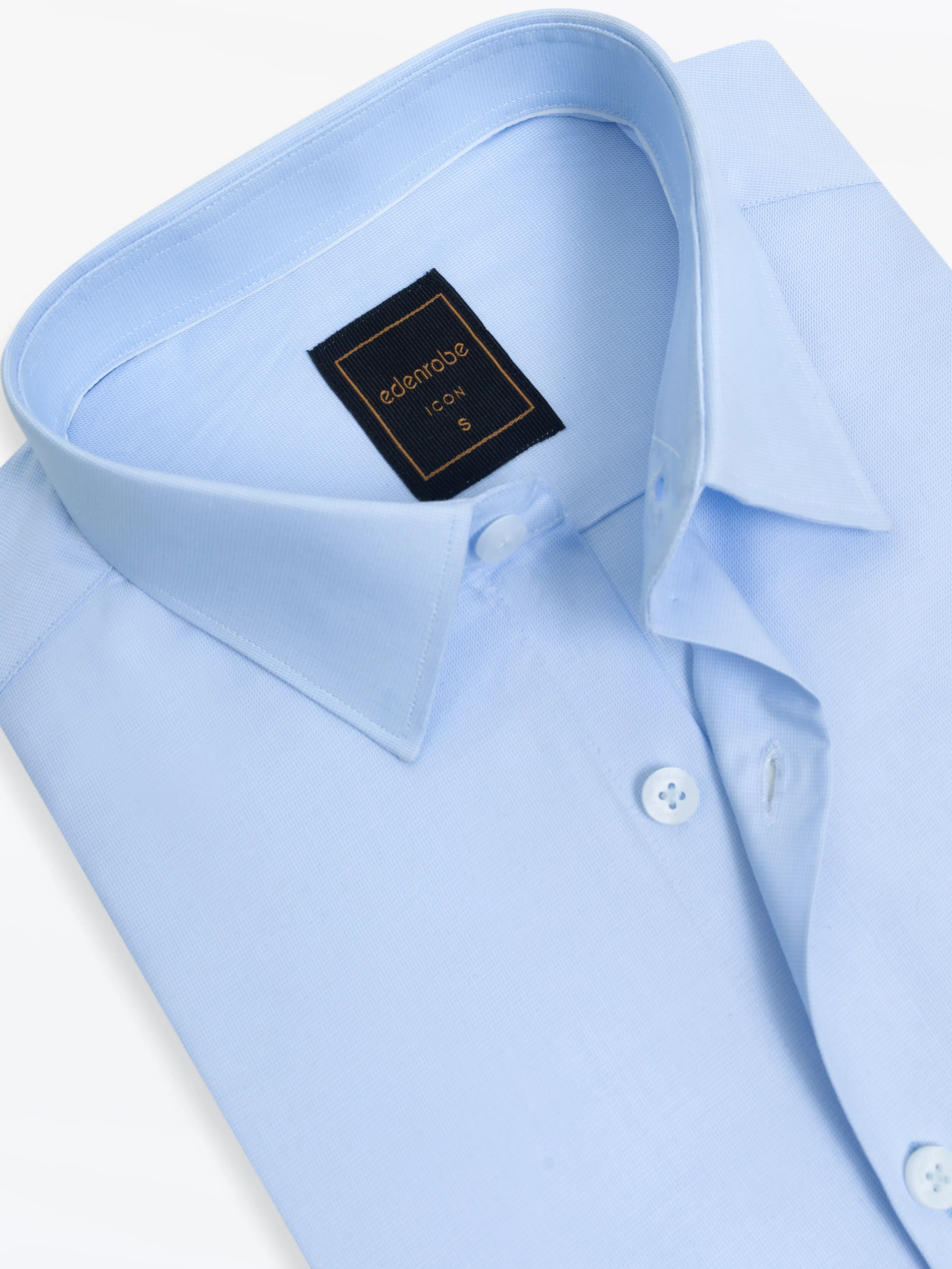 Men's Sky Blue Shirt - EMTSI5-50766 - Image 2