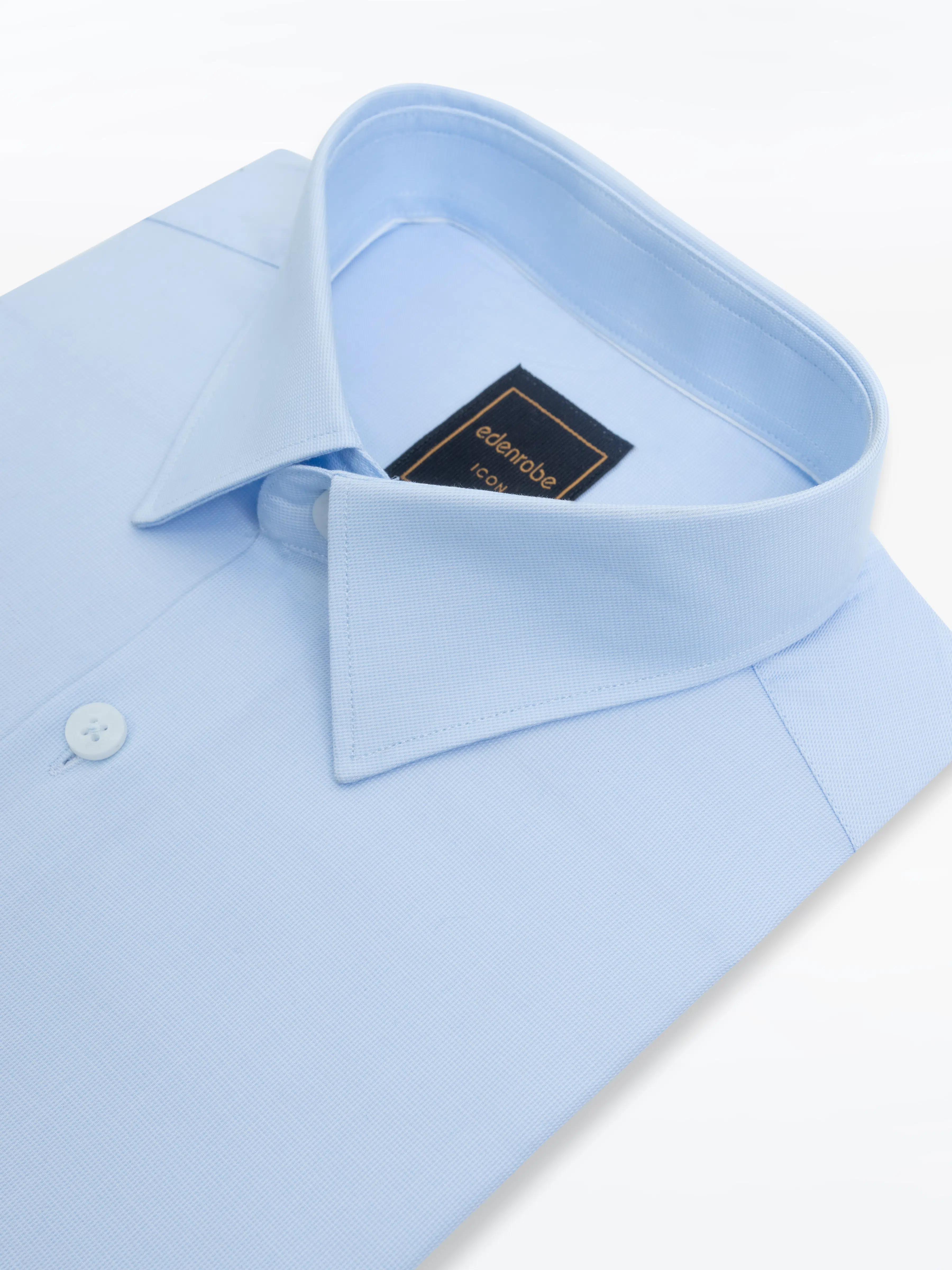 Men's Sky Blue Shirt - EMTSI5-50766 - Image 4