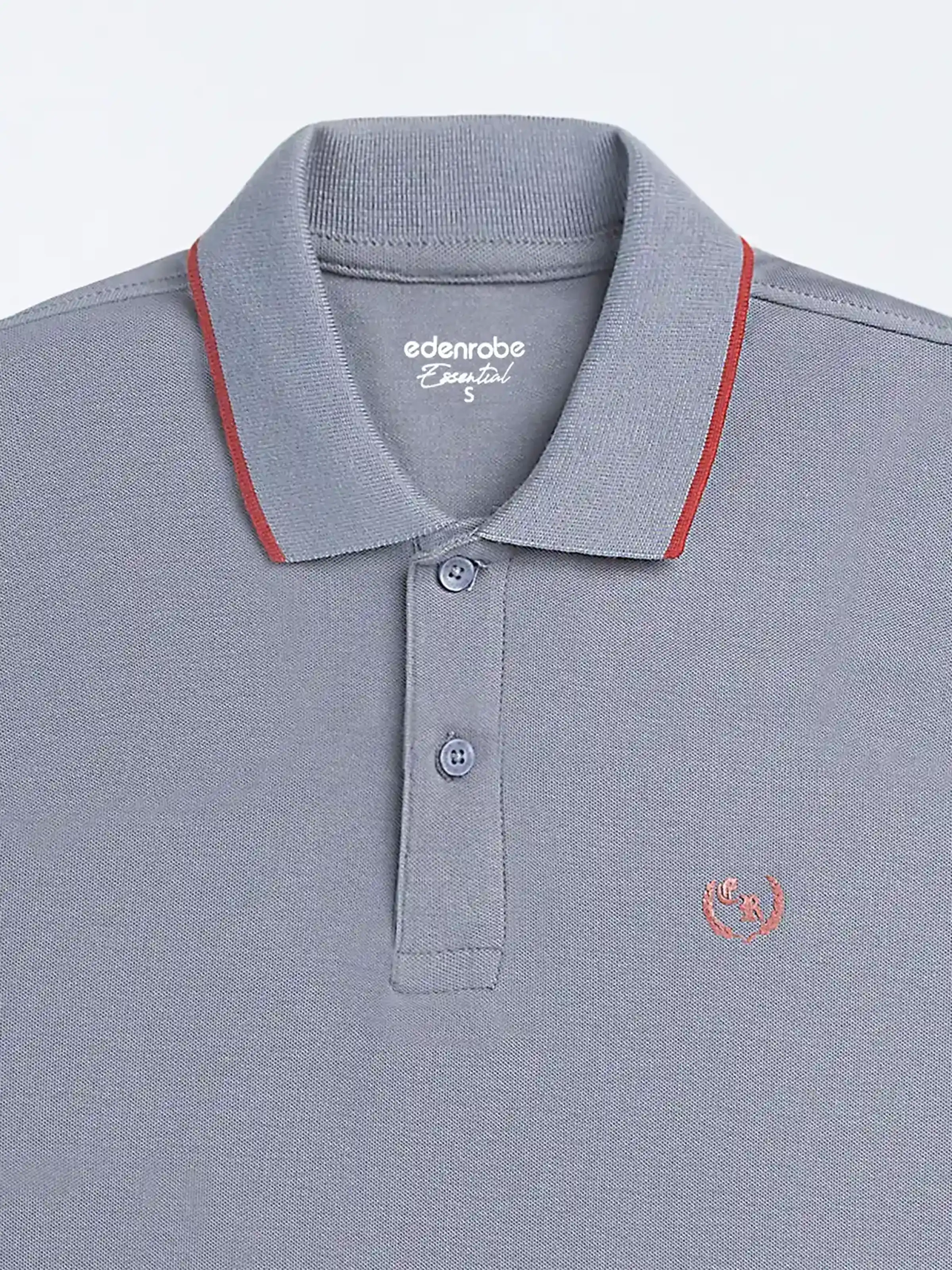 Men's Slate Blue Polo Shirt - EMTPS24-025 - Image 2