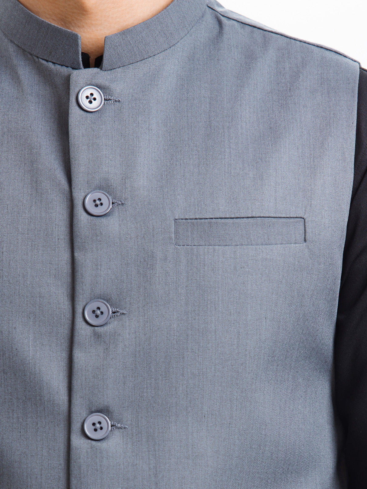 Men's Slate Grey Waist Coat - EMTWCP24-35902 - Image 5