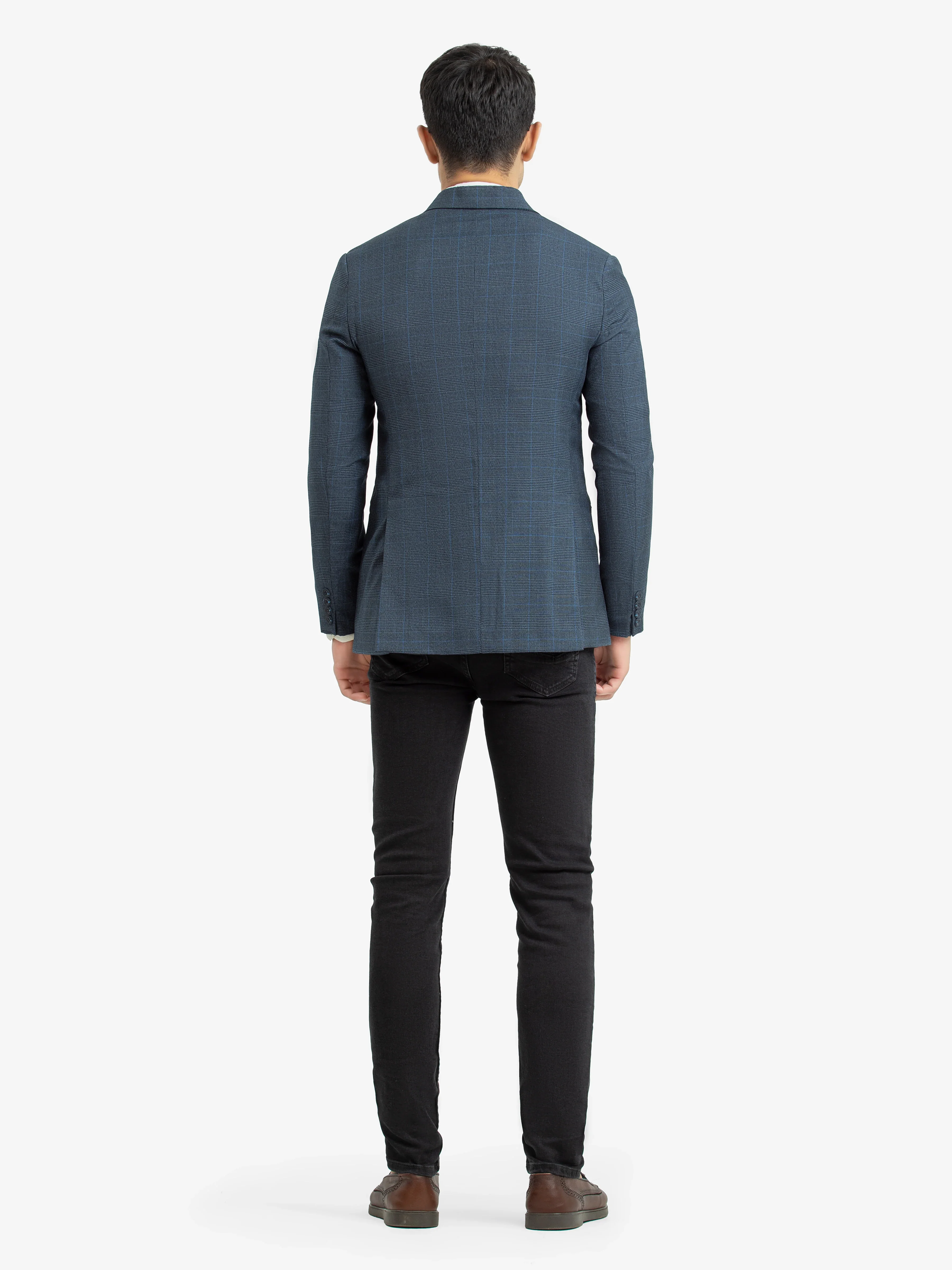 Men's Steel Blue Blazer - EMTB22-6818 - Image 4