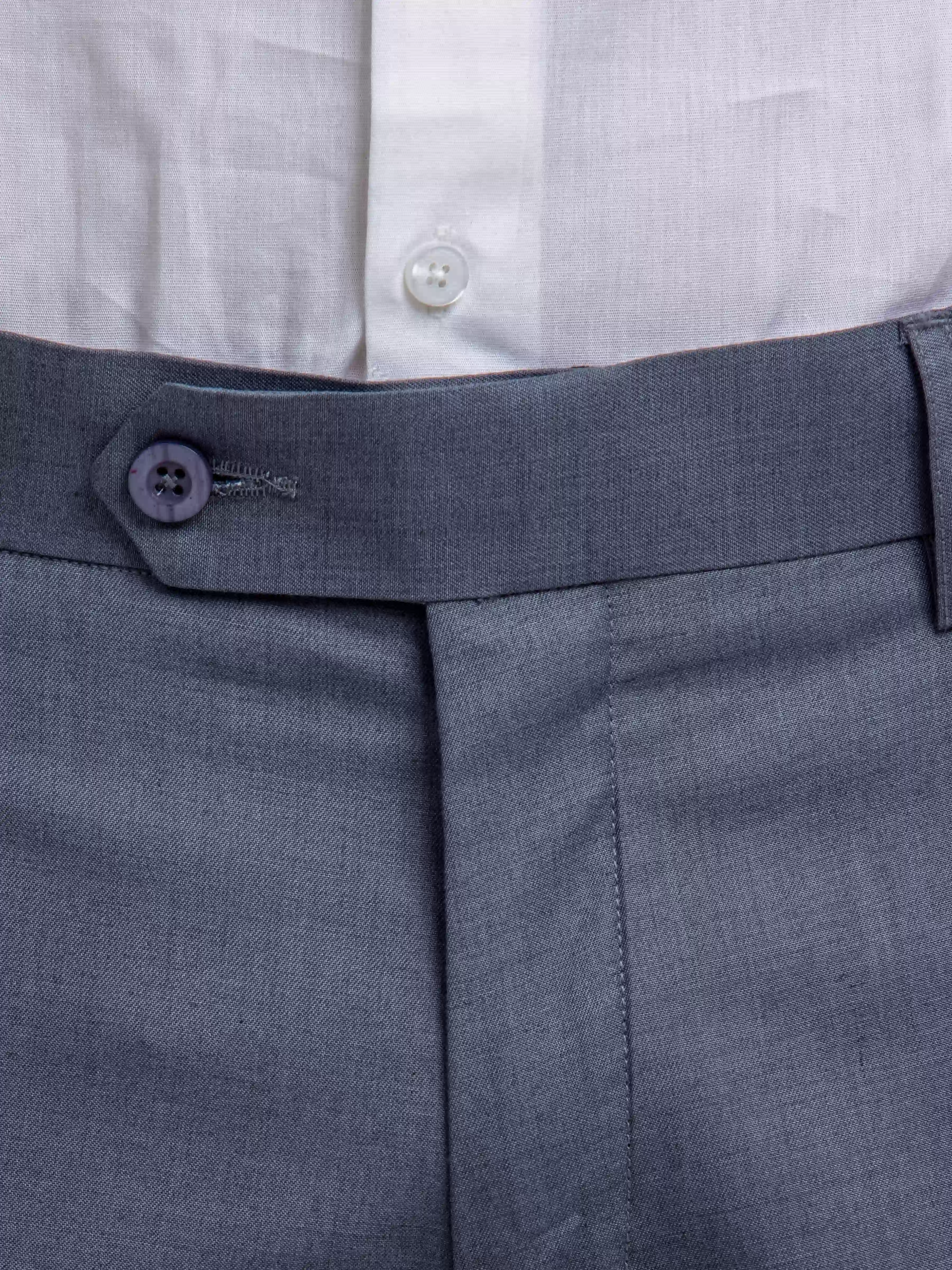 Men's Steel Blue Formal Pant - EMBPF24-15269 - Image 4